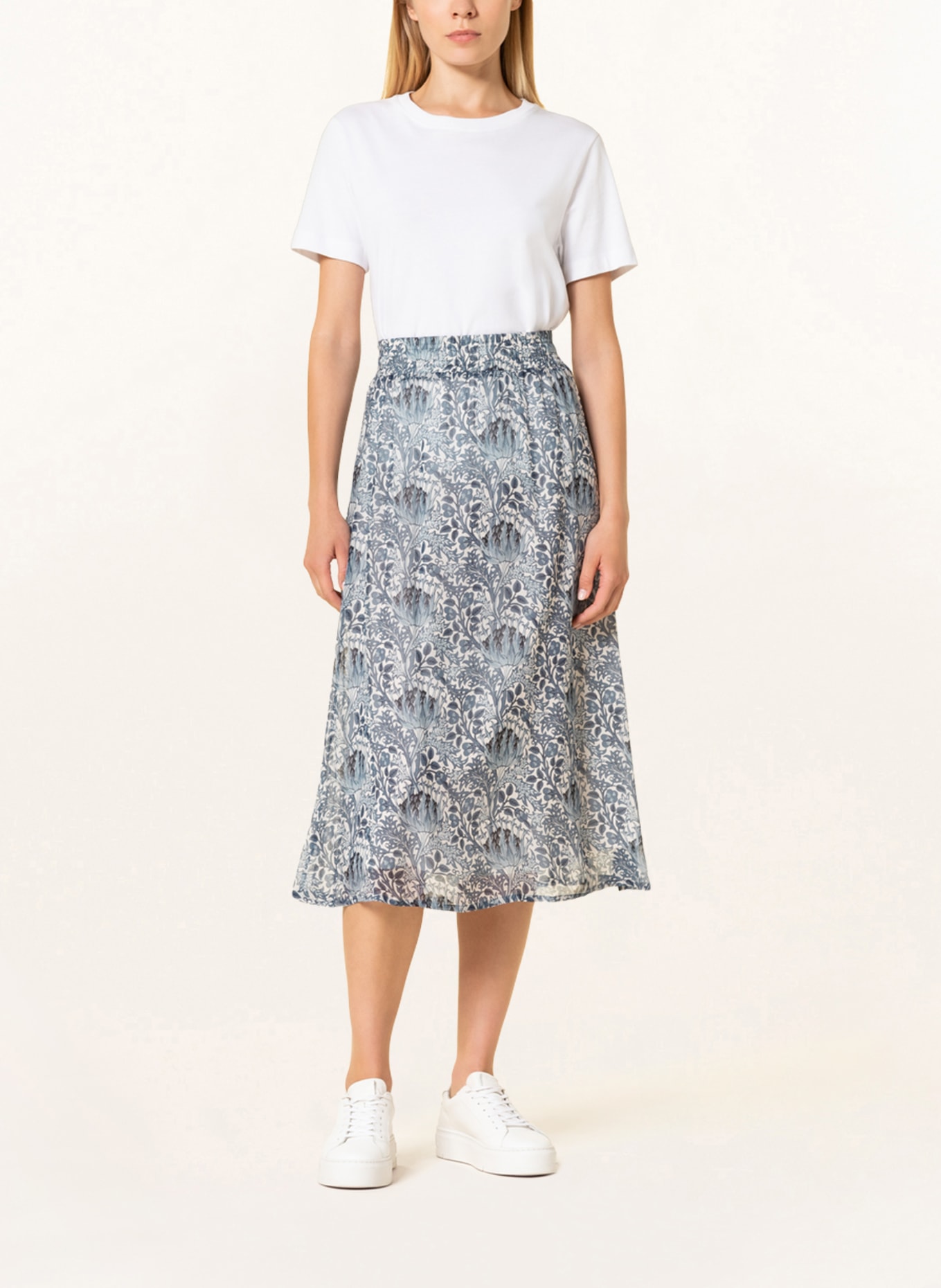 DRYKORN Skirt ATTRA , Color: LIGHT BLUE/ BLUE/ WHITE (Image 2)