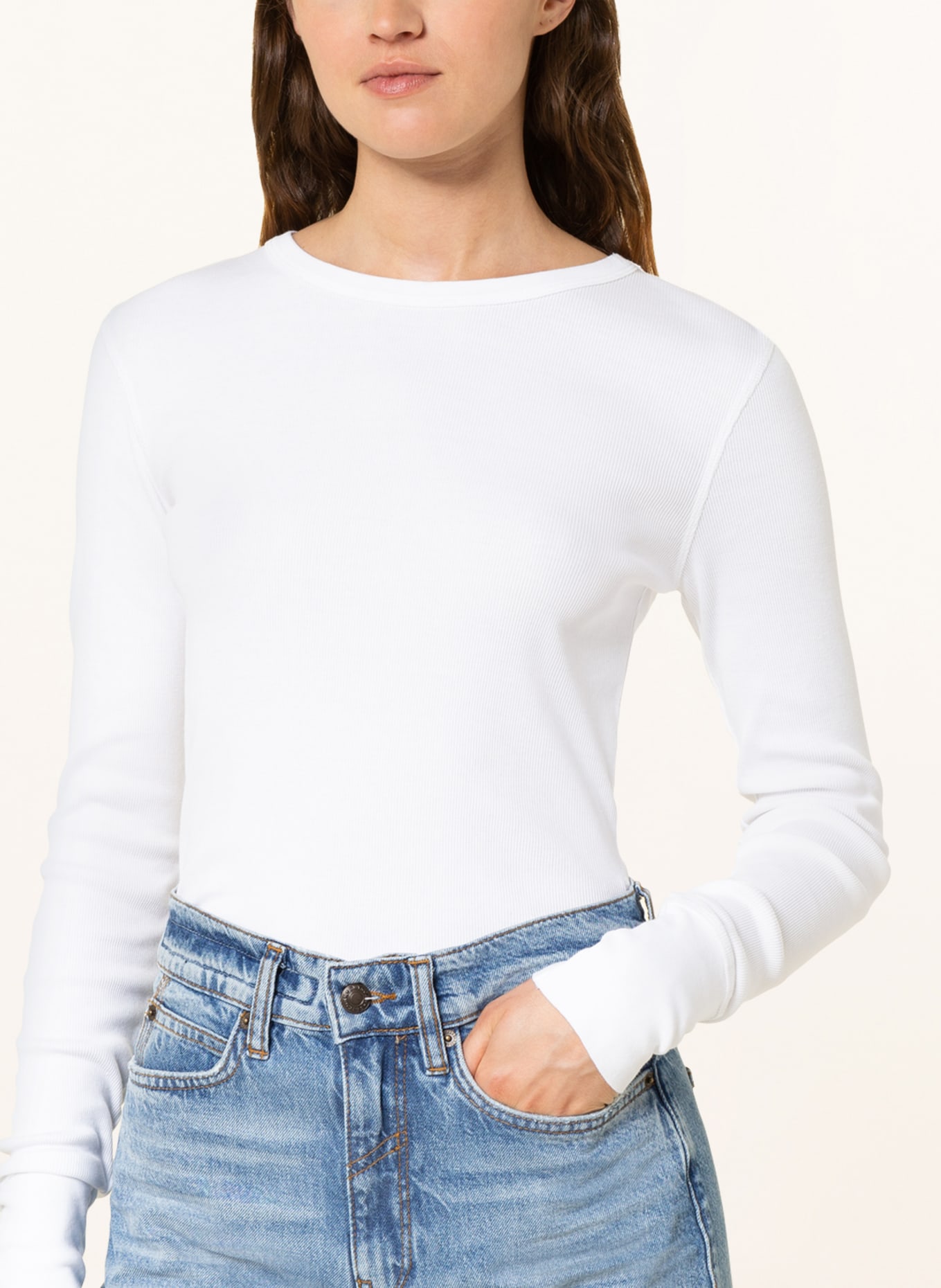 DRYKORN Long sleeve shirt NURIT , Color: WHITE (Image 4)