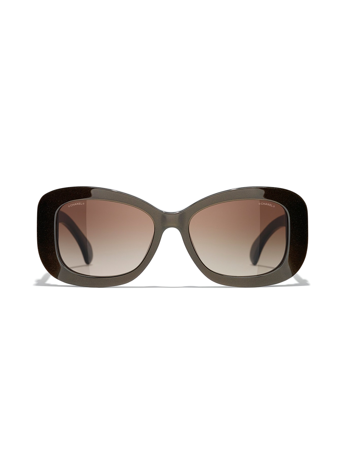 CHANEL Rectangular sunglasses, Color: 1706S5 - DARK BROWN/ BROWN GRADIENT (Image 2)
