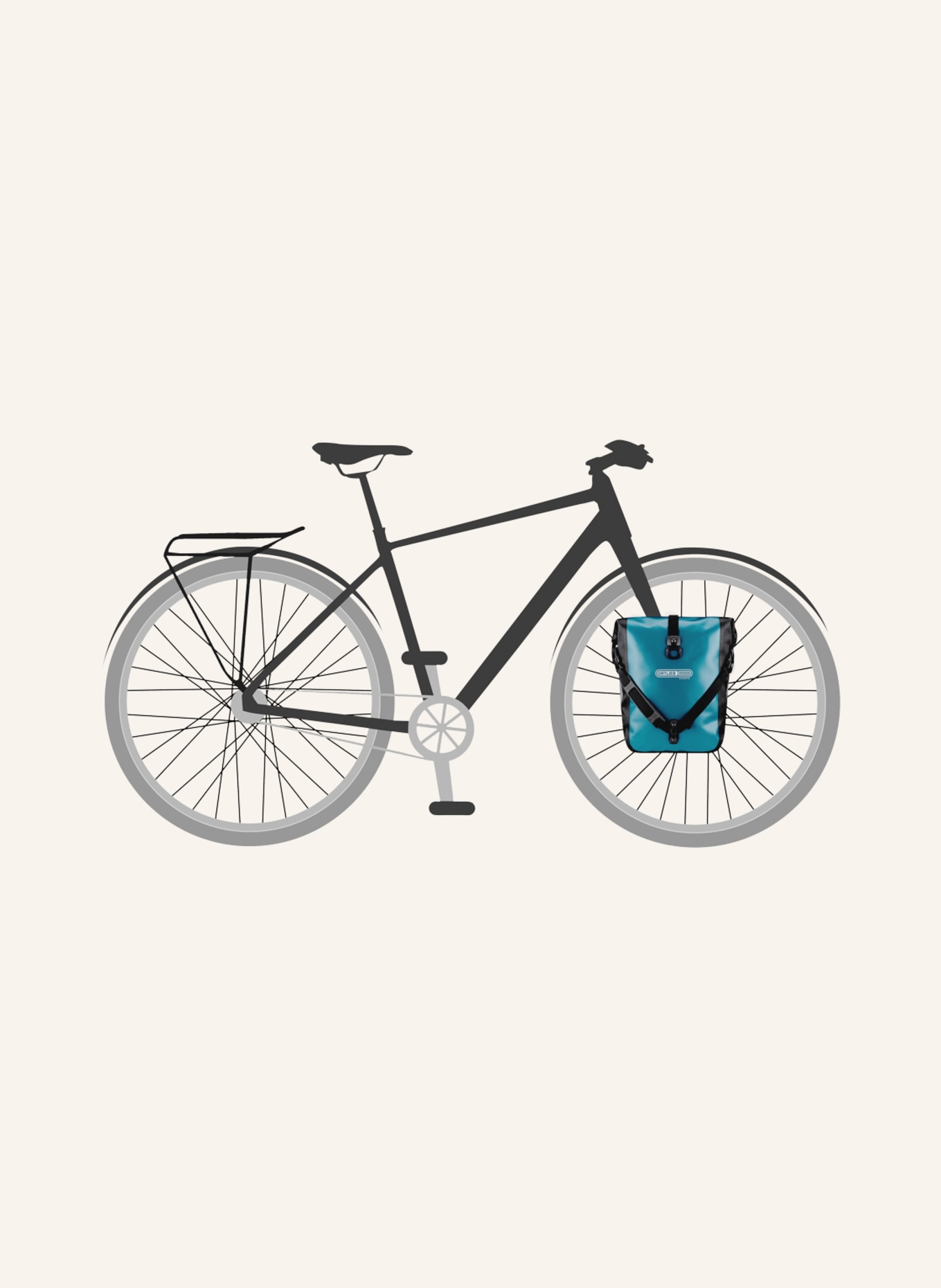 ORTLIEB Fahrradtaschen SPORT-ROLLER CLASSIC 25 l, Farbe: PETROL/ SCHWARZ (Bild 4)