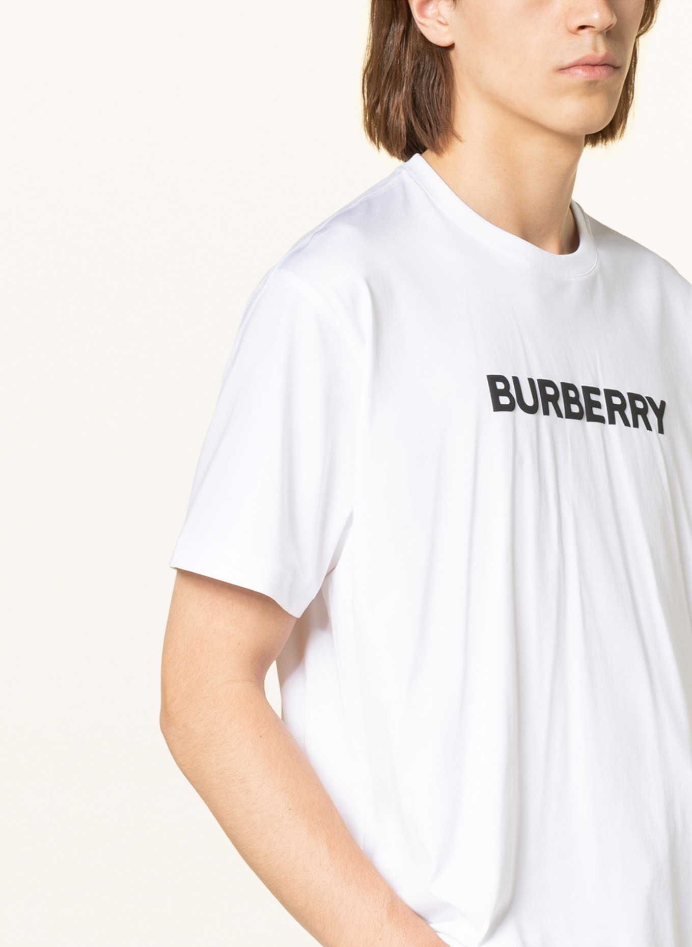BURBERRY T-shirt HARRISTON, Color: WHITE (Image 4)