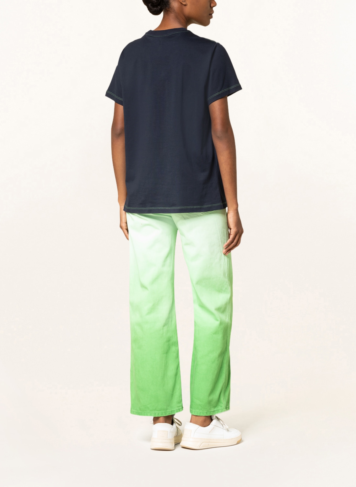 GANNI T-shirt, Kolor: GRANATOWY (Obrazek 3)