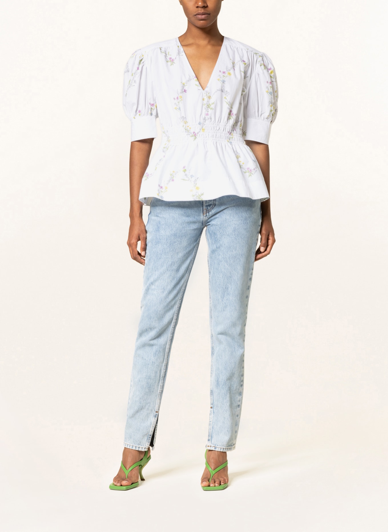 GANNI Shirt blouse, Color: WHITE (Image 2)