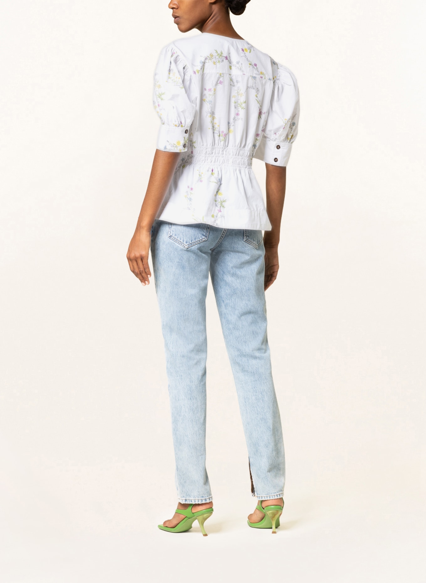 GANNI Shirt blouse, Color: WHITE (Image 3)