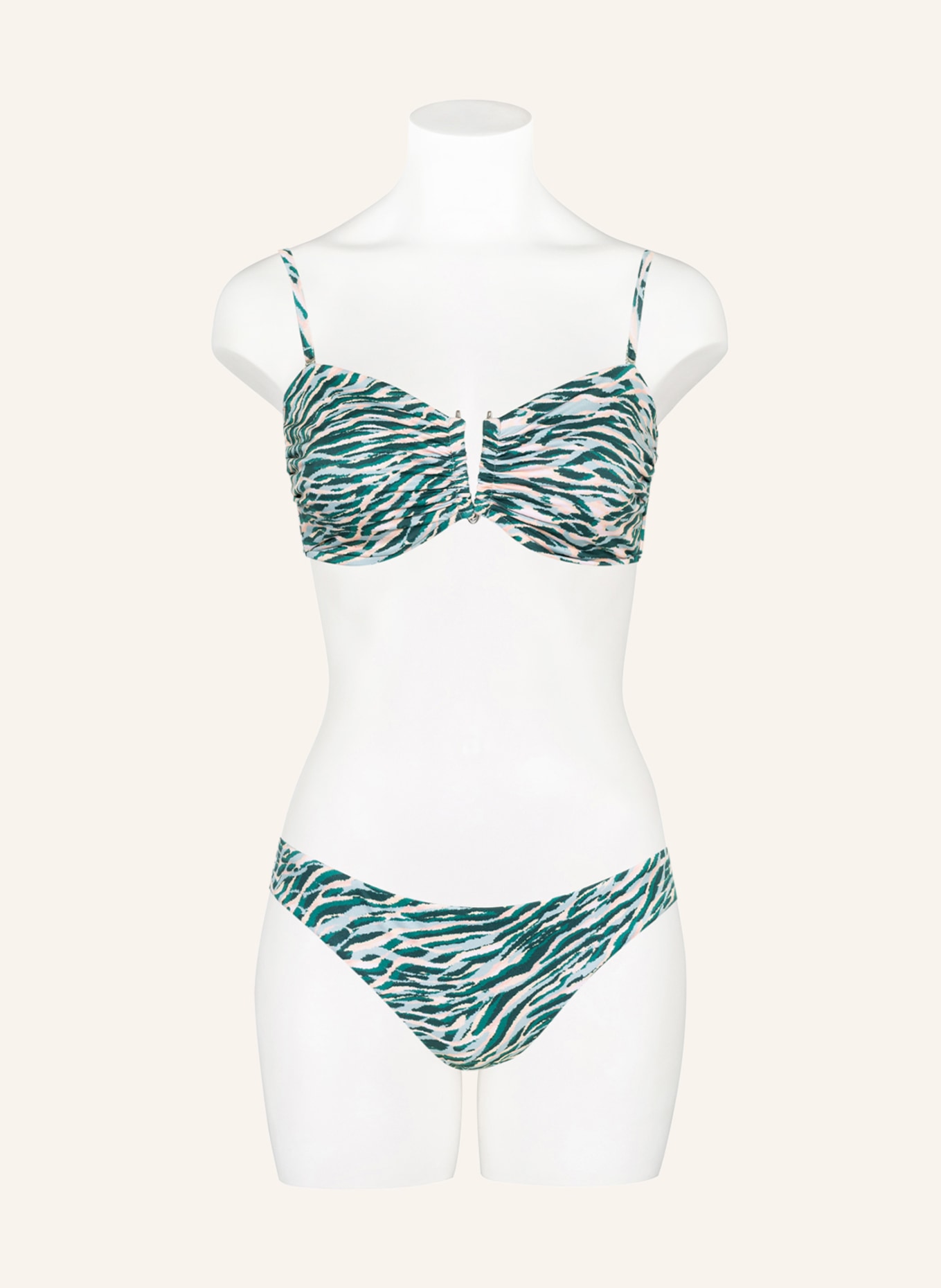 SEAFOLLY Basic bikini bottoms WILD AT HEART, Color: GREEN/ MINT/ LIGHT ORANGE (Image 2)