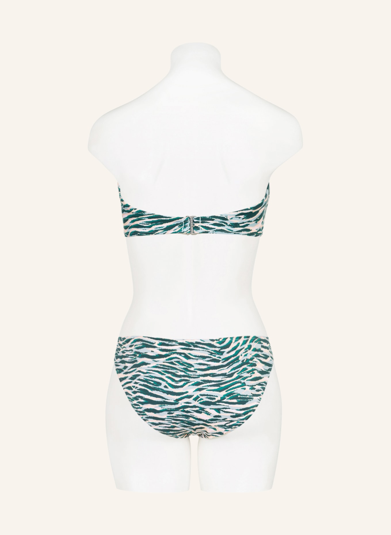 SEAFOLLY Bandeau bikini top WILD AT HEART , Color: GREEN/ MINT/ NUDE (Image 3)