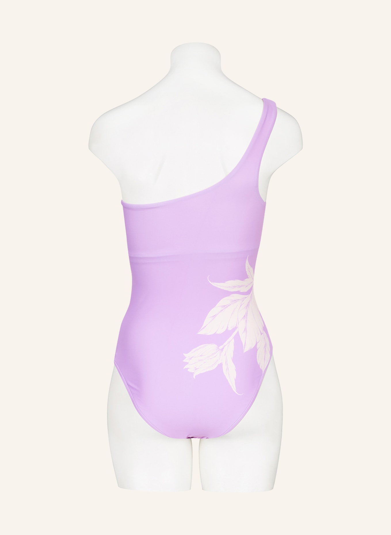 SEAFOLLY One-shoulder swimsuit FLEUR DE BLOOM , Color: LIGHT PURPLE/ ECRU (Image 3)