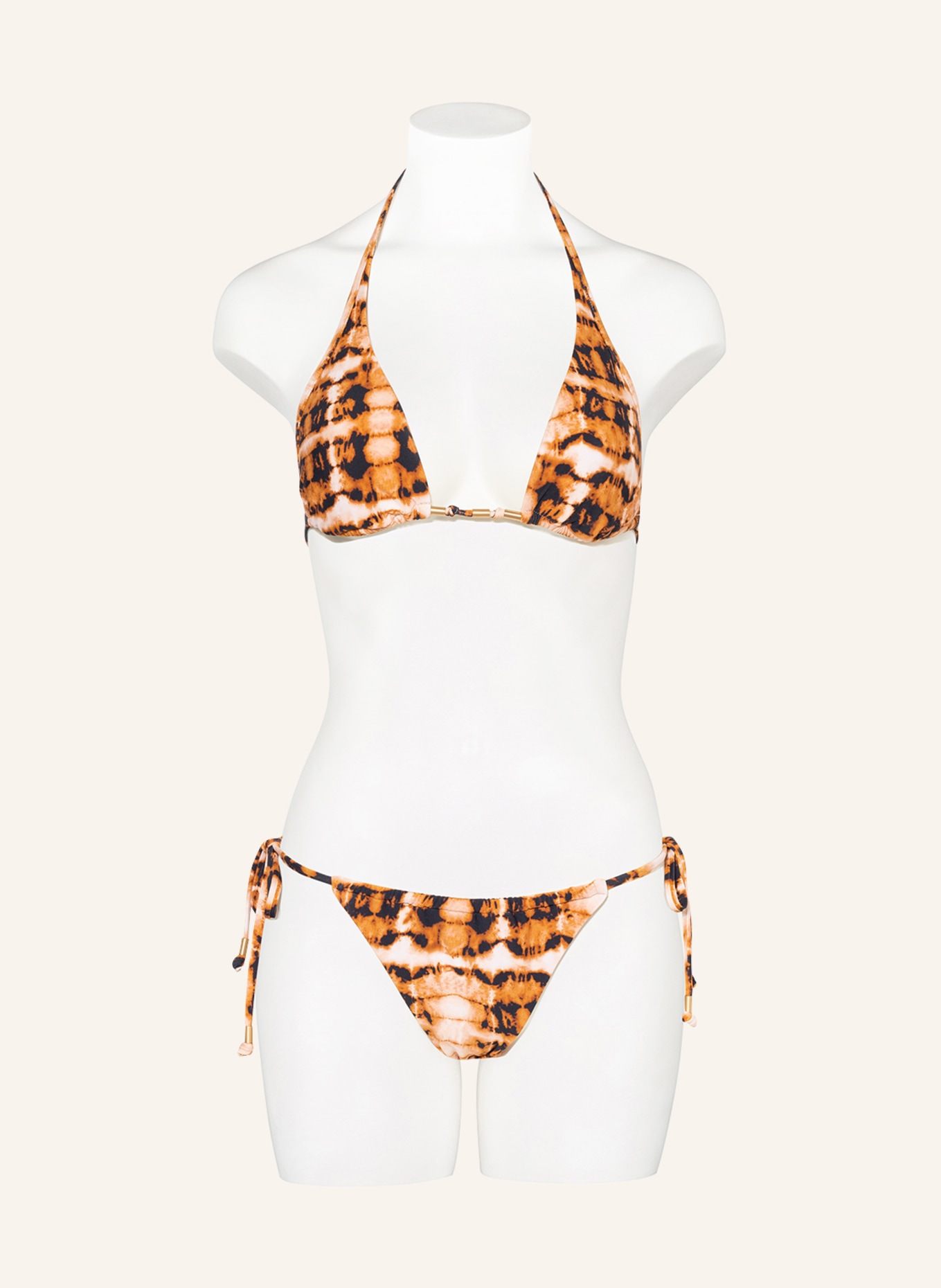 SEAFOLLY Triangle bikini bottoms HIGH TIDE, Color: LIGHT BROWN/ BLACK/ NUDE (Image 2)