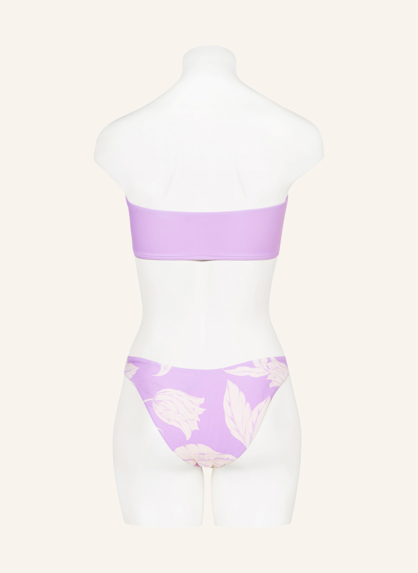 SEAFOLLY Bandeau bikini top FLEUR DE BLOOM , Color: LIGHT PURPLE/ ECRU (Image 3)