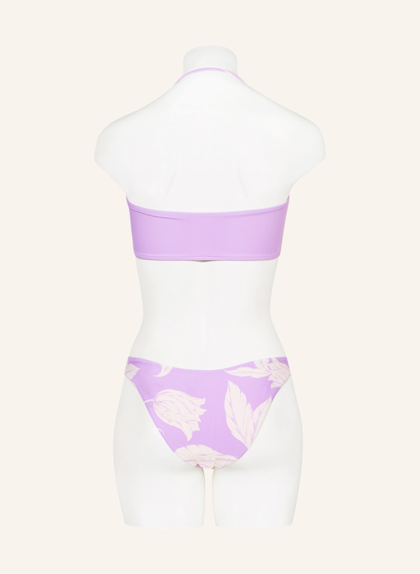 SEAFOLLY Bandeau bikini top FLEUR DE BLOOM , Color: LIGHT PURPLE/ ECRU (Image 5)