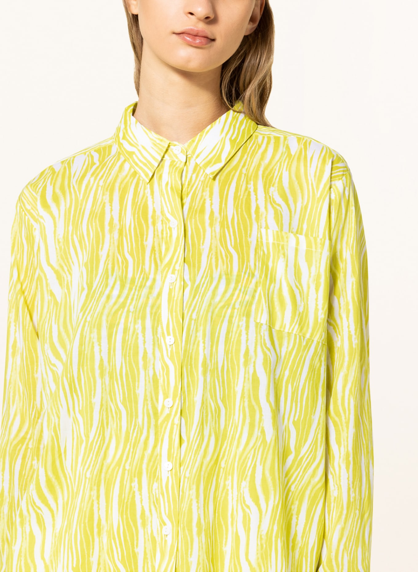 SEAFOLLY Shirt blouse ZAHARA, Color: WHITE/ LIGHT GREEN (Image 4)