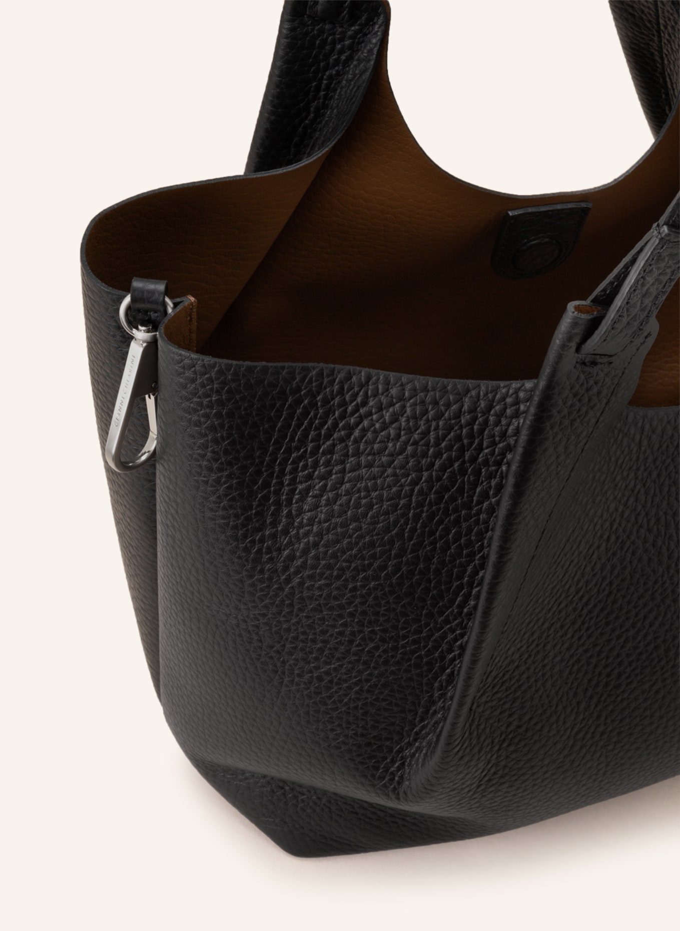 GIANNI CHIARINI DUA XL pouch bag with pouch: BLACK