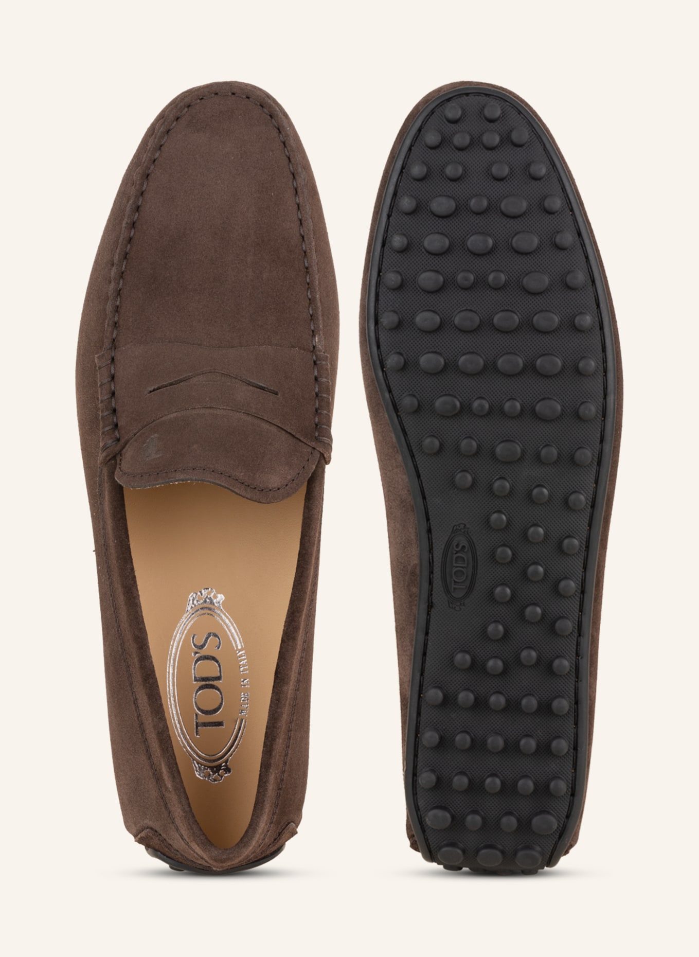 TOD'S Moccasins CITY GOMMINO, Color: DARK BROWN (Image 5)