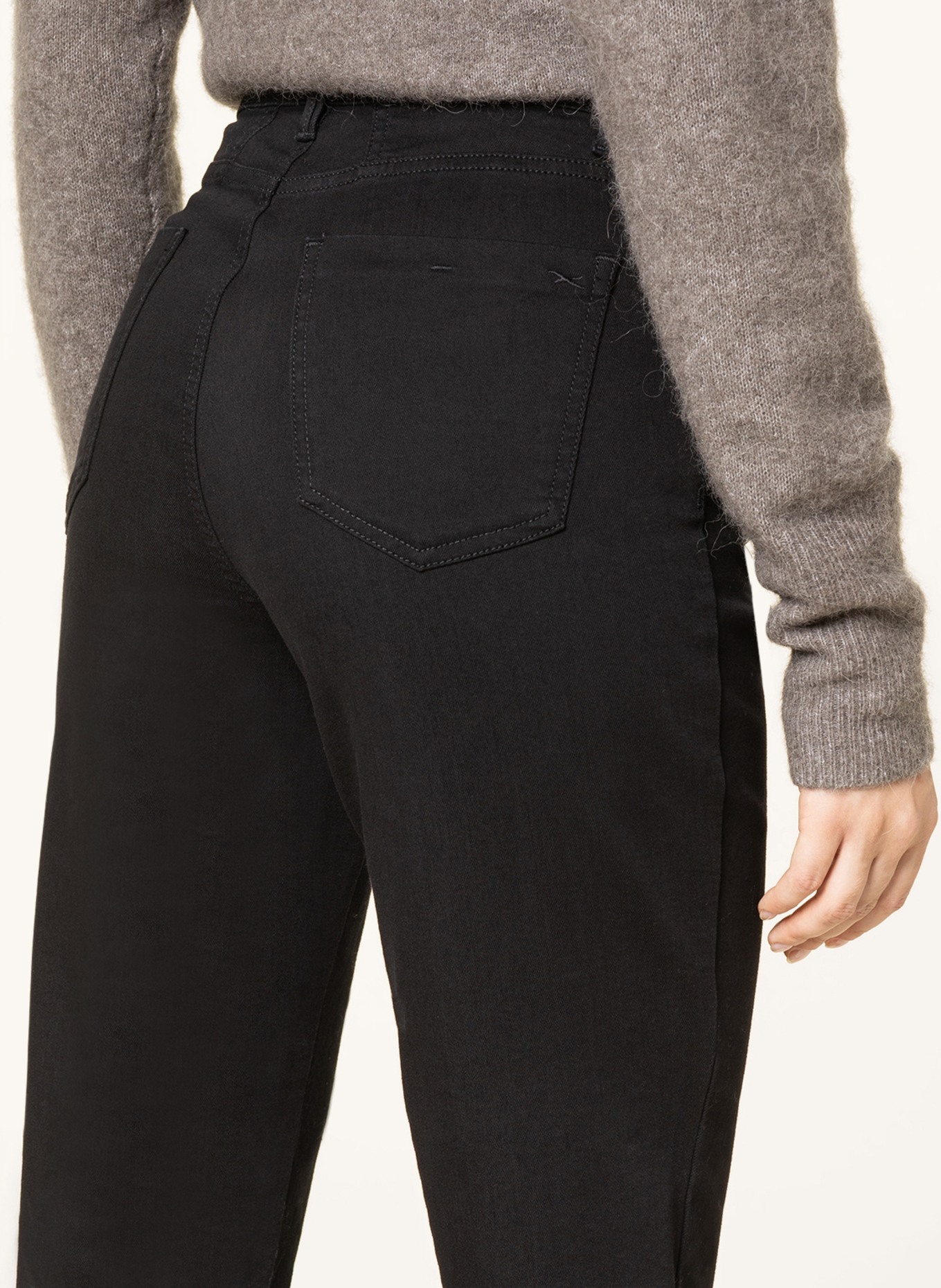 CAROLA BRAX in Straight schwarz Jeans