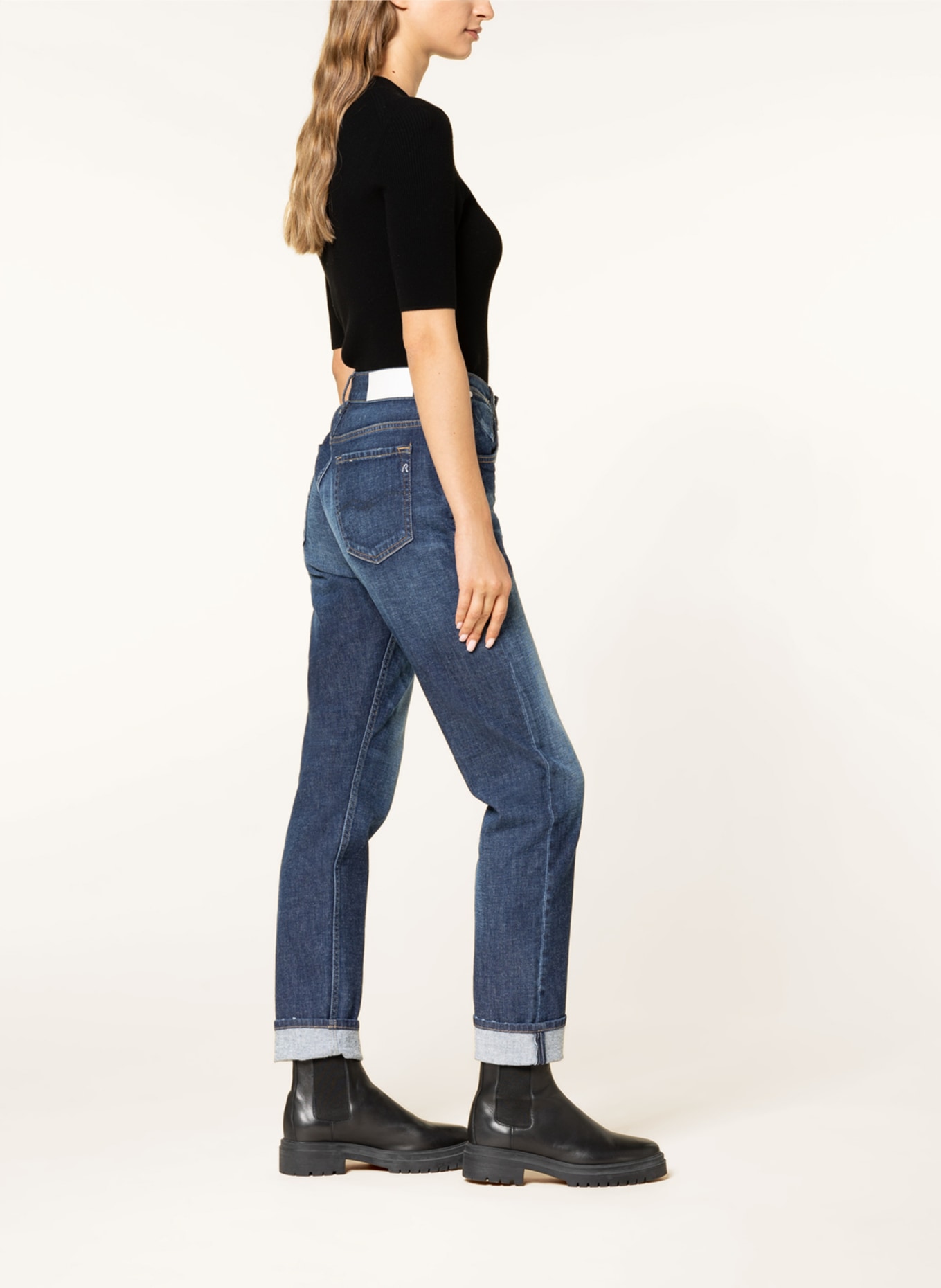 REPLAY Jeansy boyfriend MARTY: 009 MEDIUM BLUE