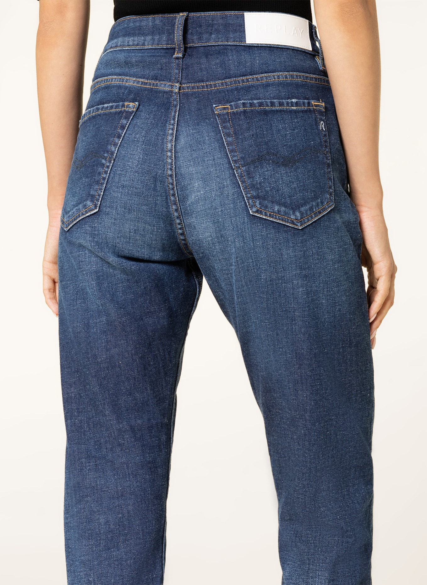 REPLAY Jeansy boyfriend MARTY: 009 MEDIUM BLUE