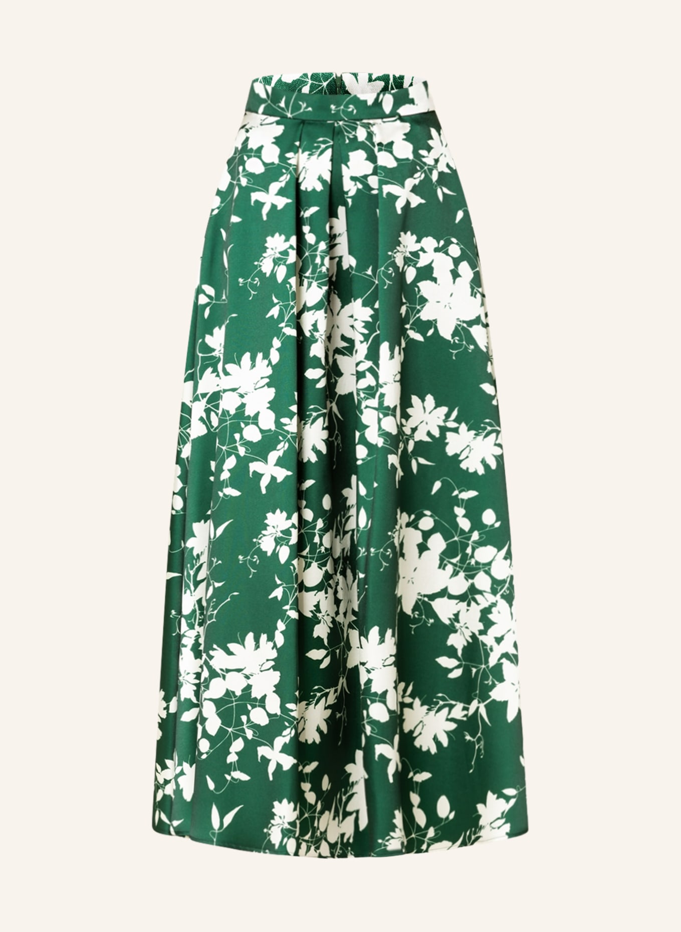 SWING Skirt, Color: GREEN/ ECRU (Image 1)