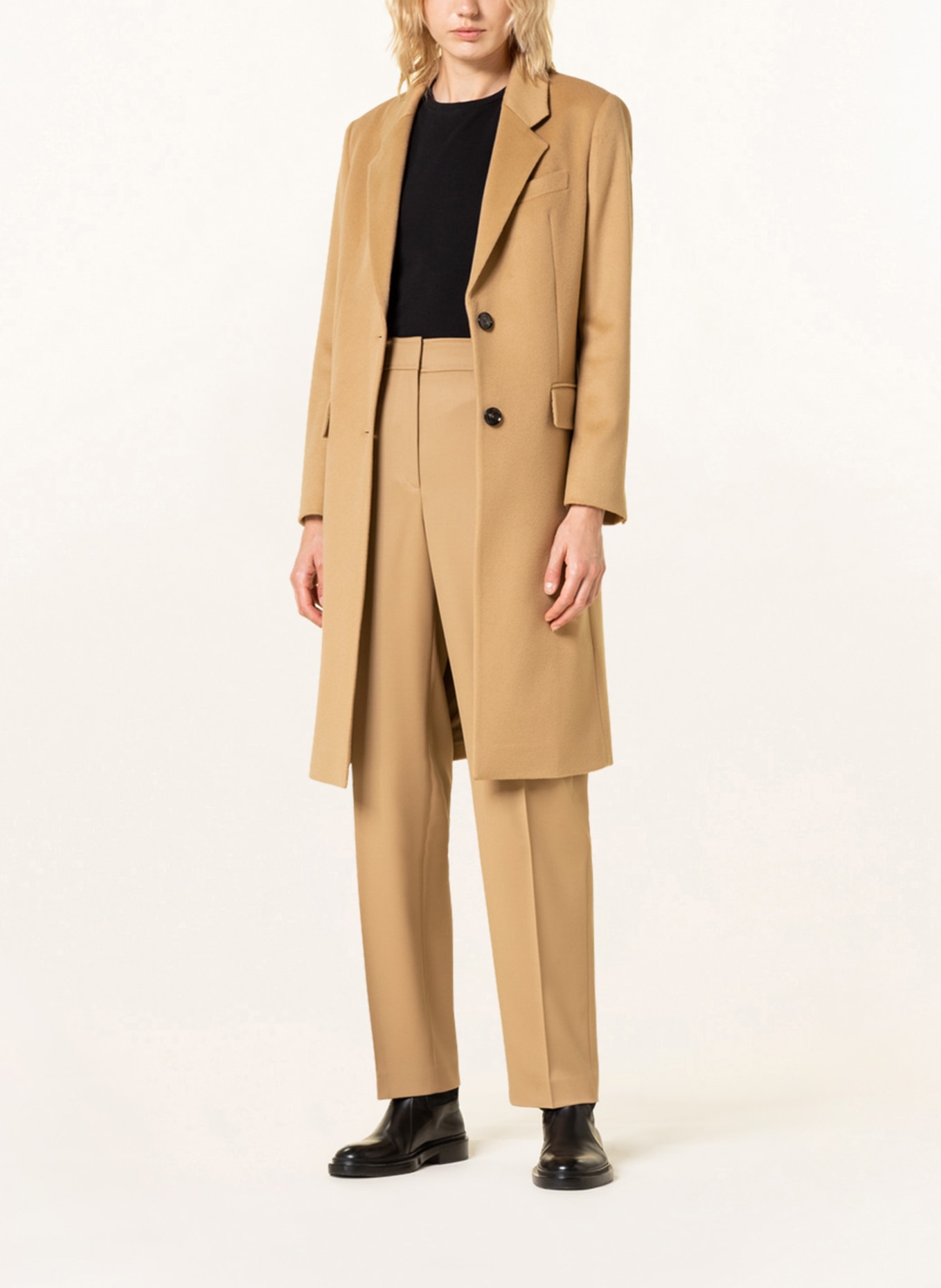 BOSS Wool coat CATARA, Color: CAMEL (Image 2)