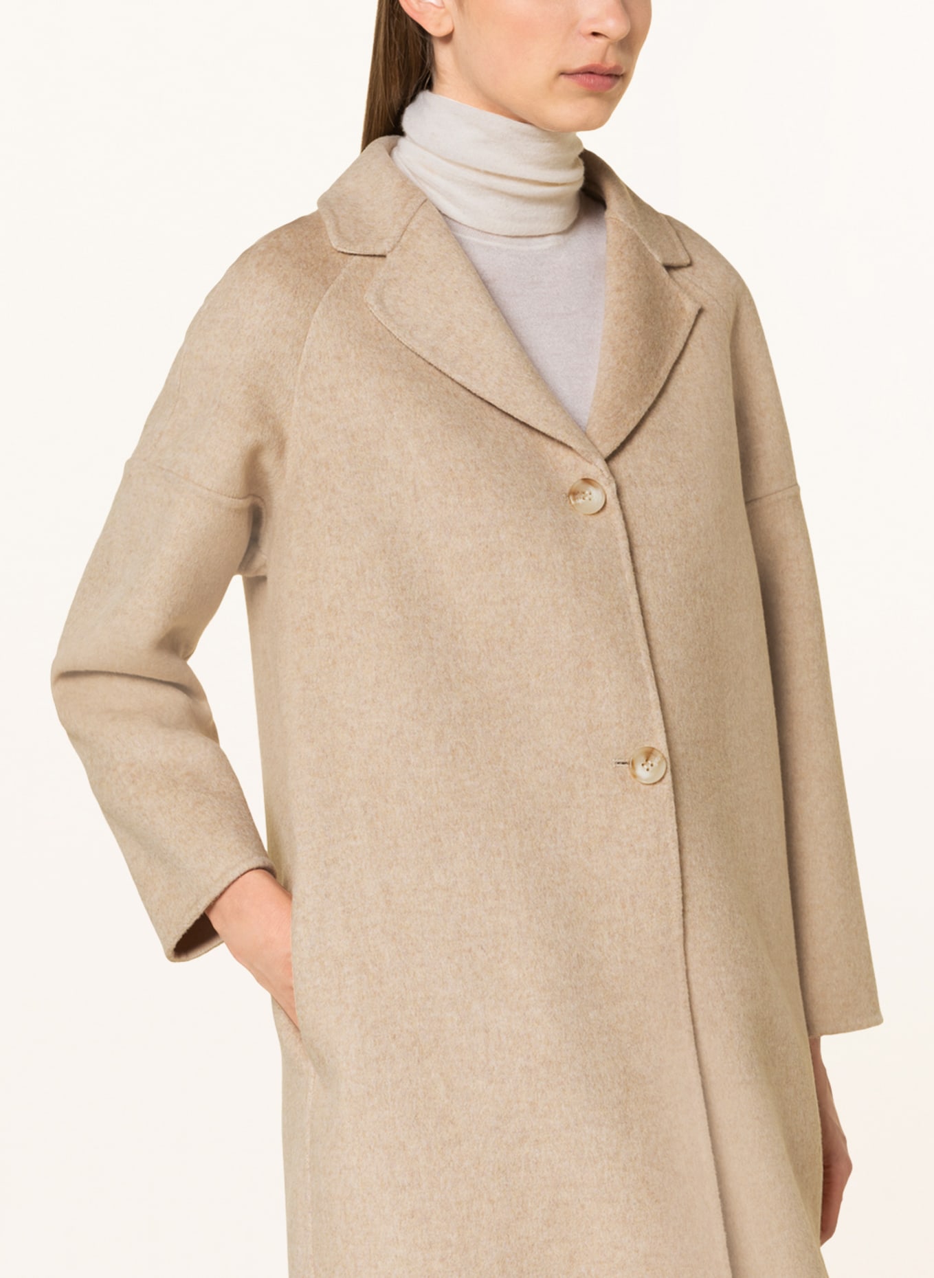MRS & HUGS Wool coat, Color: BEIGE (Image 4)