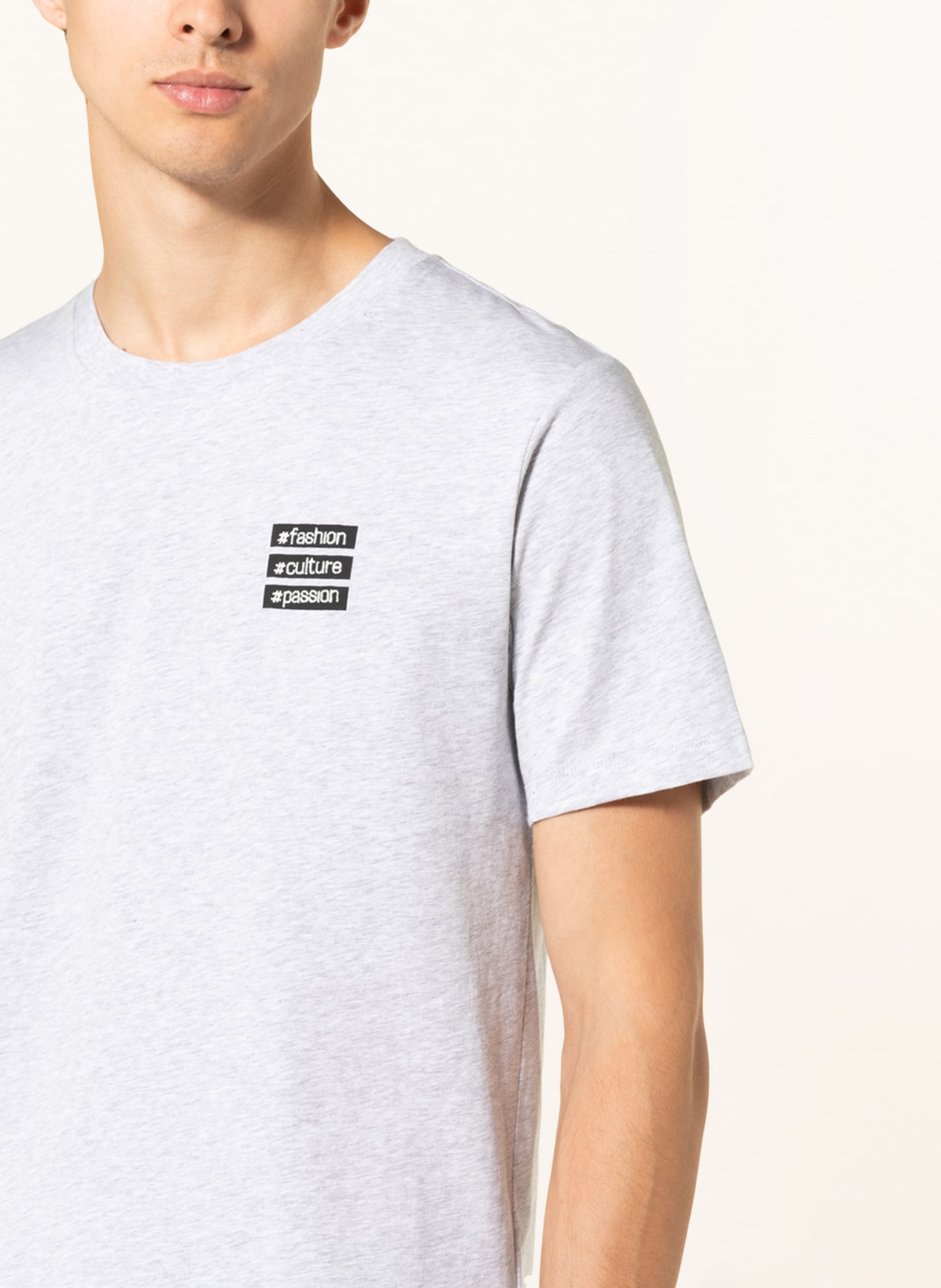 Breuninger Mitarbeiterkollektion Herren T-Shirt: HELLGRAU