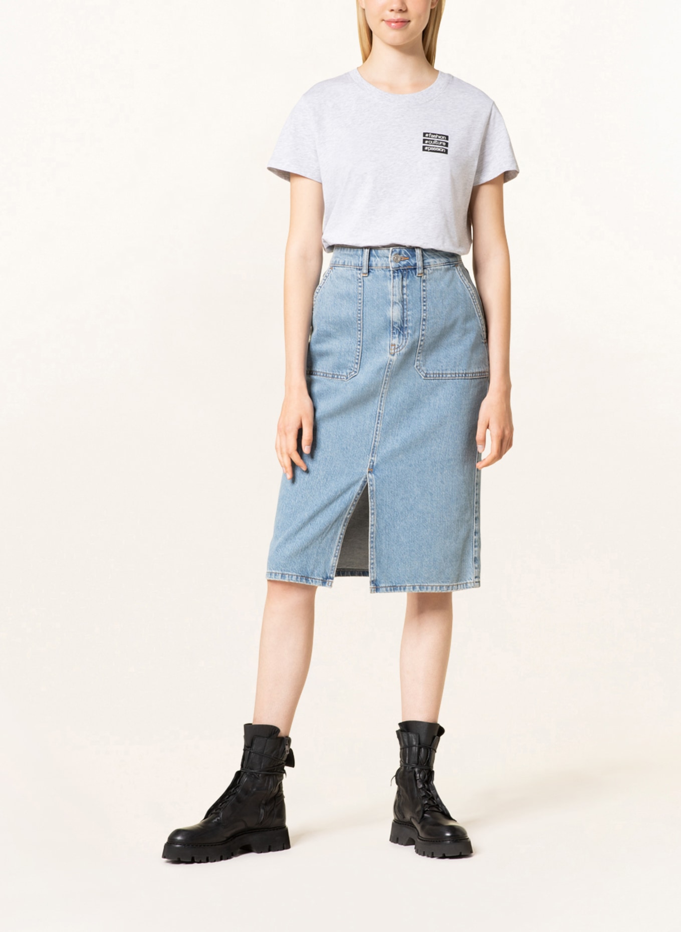 Breuninger Mitarbeiterkollektion Damen T-Shirt: HELLGRAU