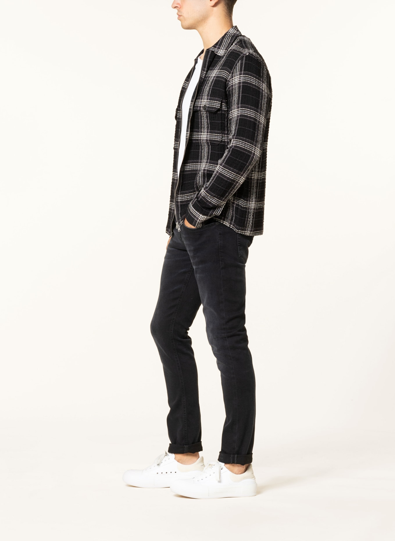 Dondup Jeans GEORGE Skinny Fit, Farbe: 999 BLACK (Bild 4)