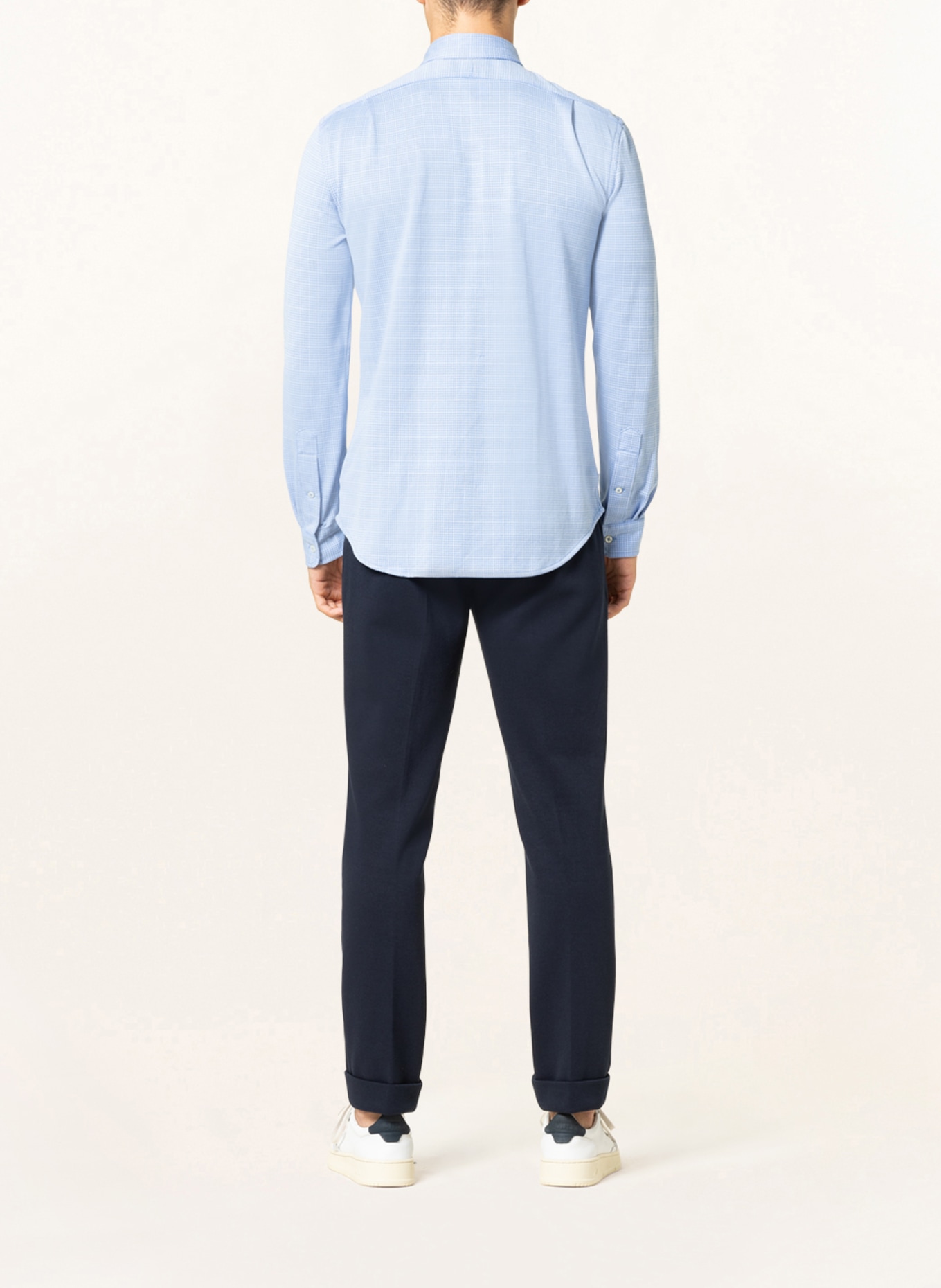 POLO RALPH LAUREN Jerseyhemd Regular Fit, Farbe: HELLBLAU/ BLAU (Bild 3)