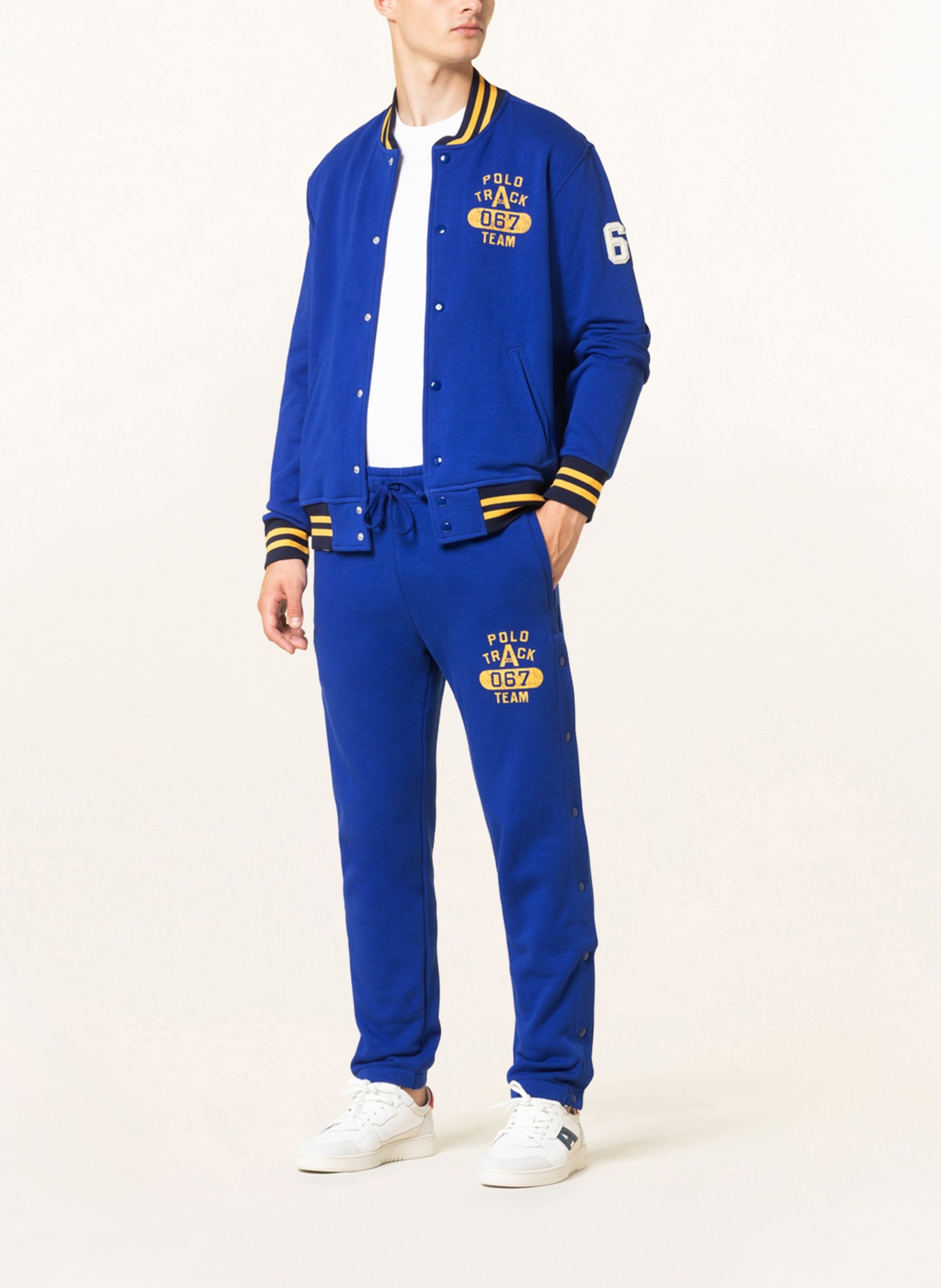Royal blue online polo sweatpants