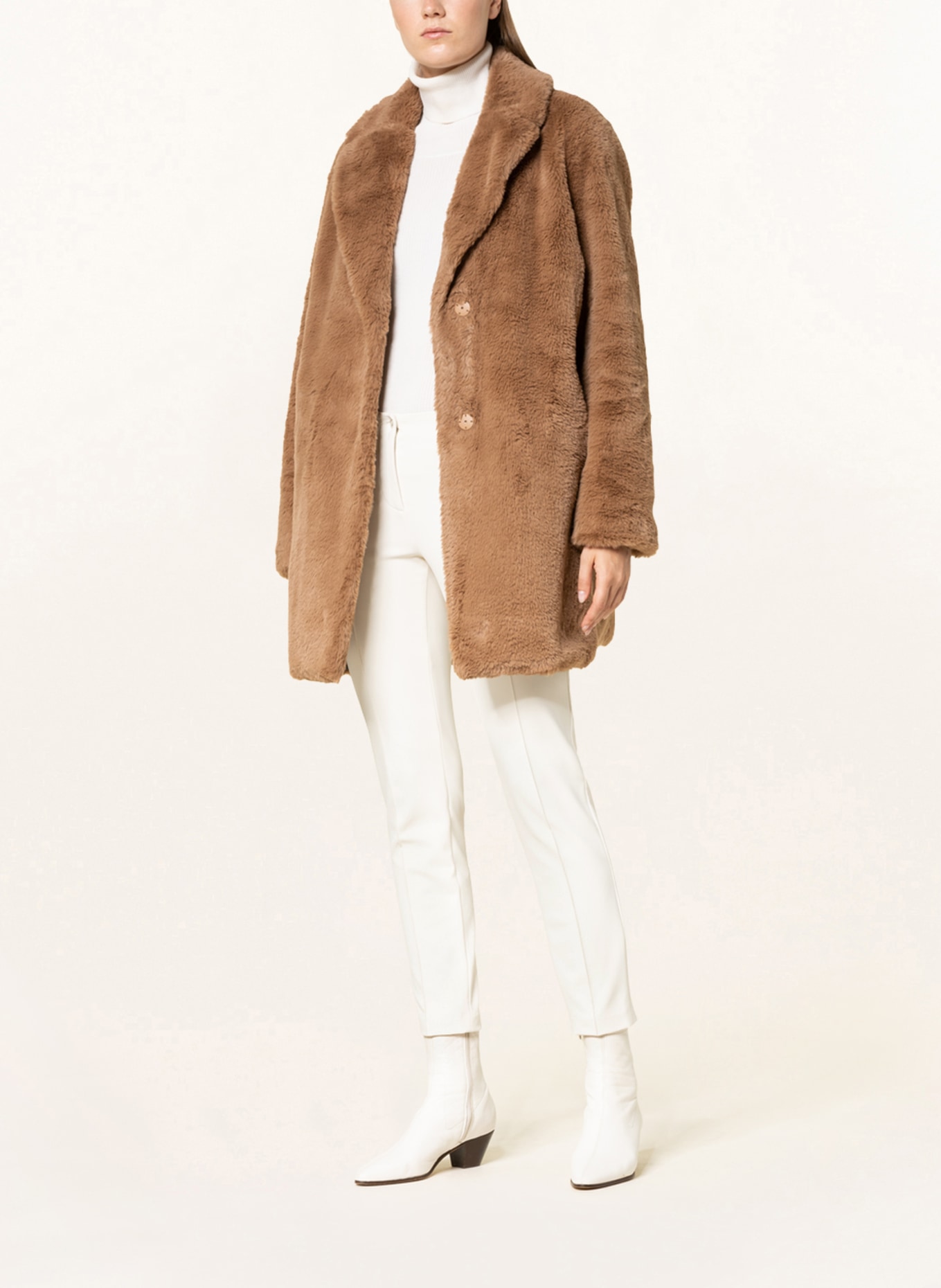 lilienfels Faux fur coat, Color: CAMEL (Image 2)