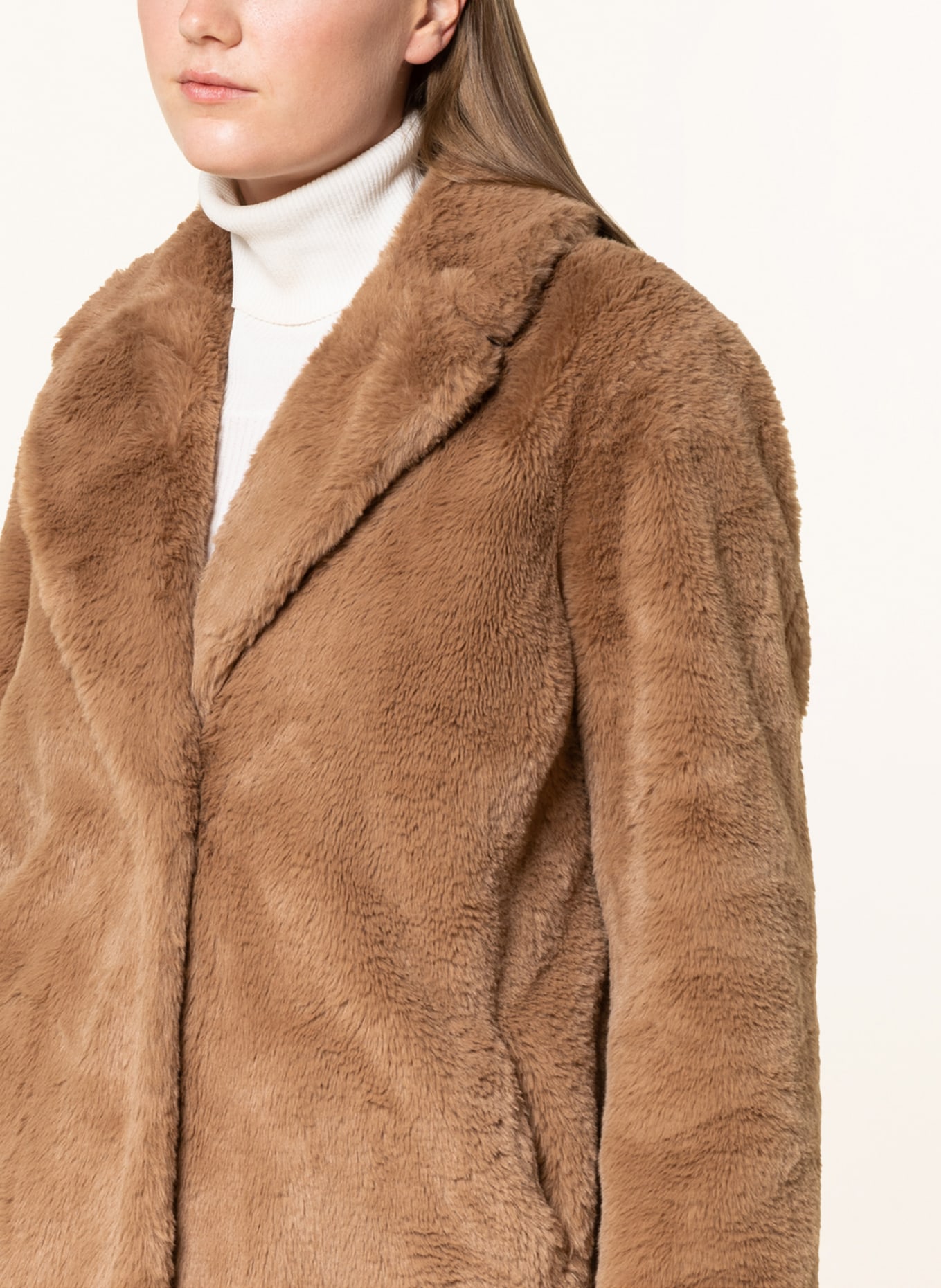 lilienfels Faux fur coat, Color: CAMEL (Image 4)