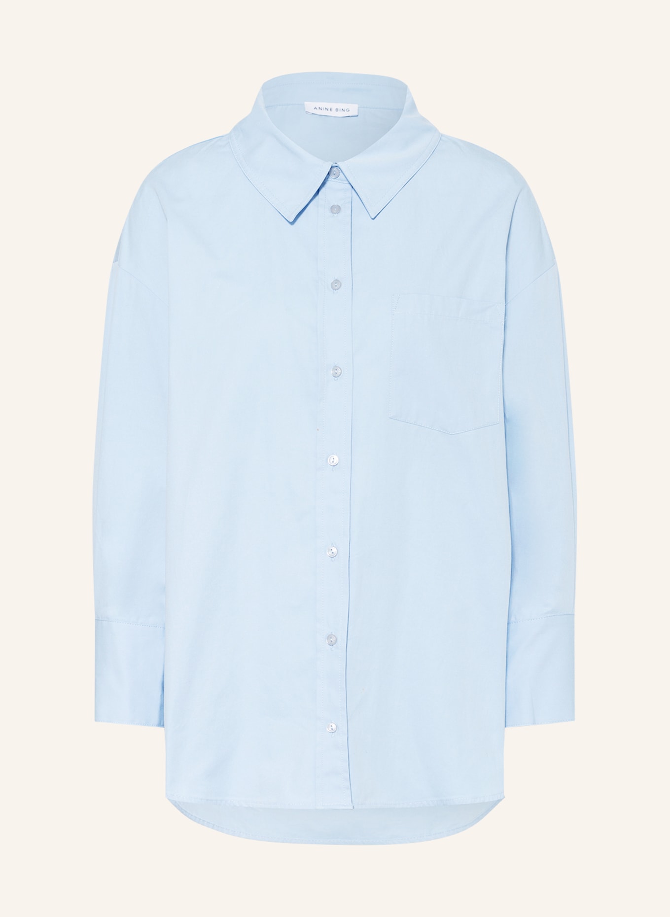 ANINE BING Shirt blouse MIKA, Color: LIGHT BLUE (Image 1)