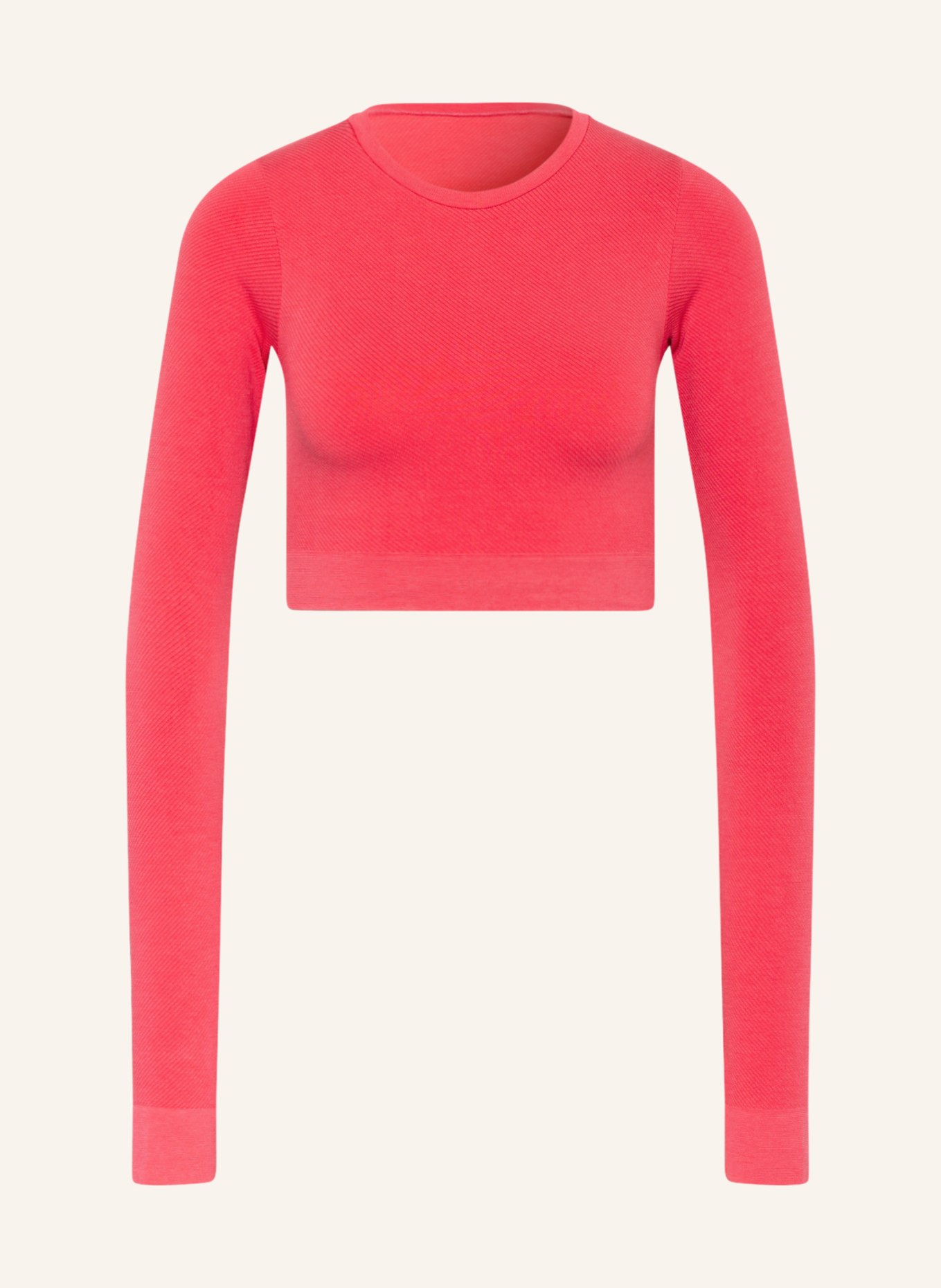 ITEM m6 Cropped-Shirt SOFT RIBBED mit Shaping-Effekt: PINK