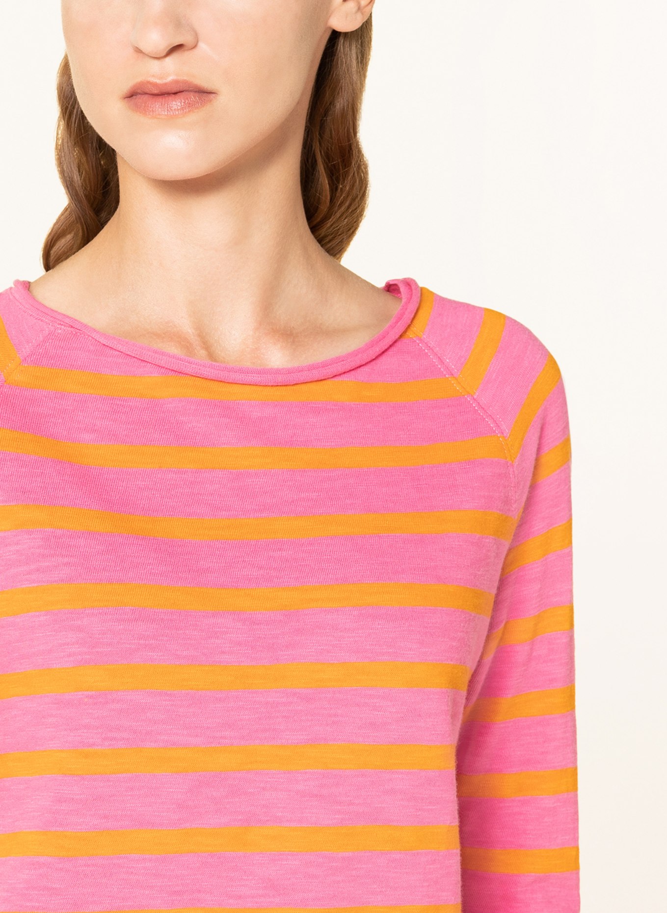 darling harbour Long sleeve shirt, Color: PINK/ NEON ORANGE (Image 4)