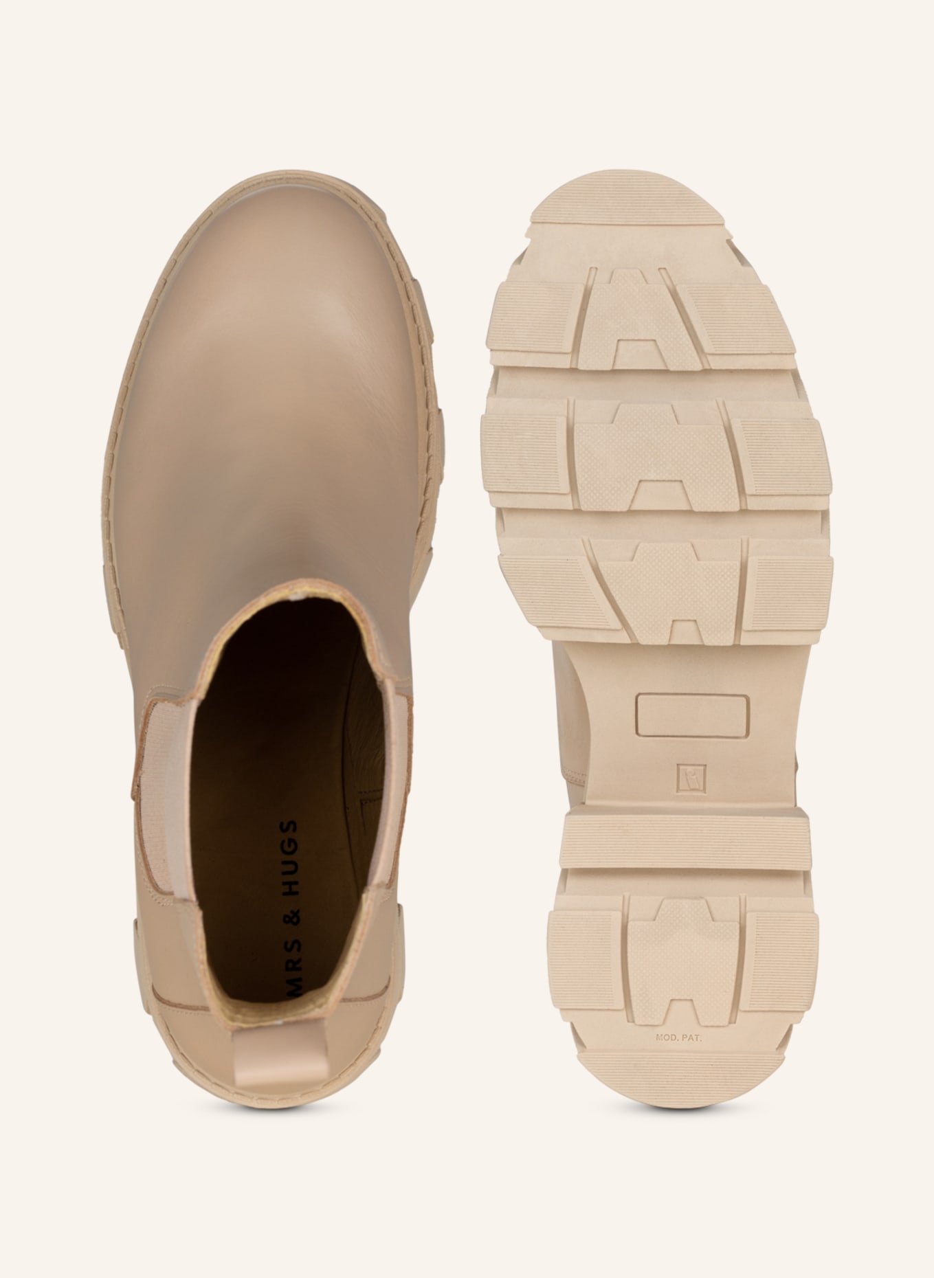 MRS & HUGS Chelsea-Boots, Farbe: BEIGE (Bild 5)
