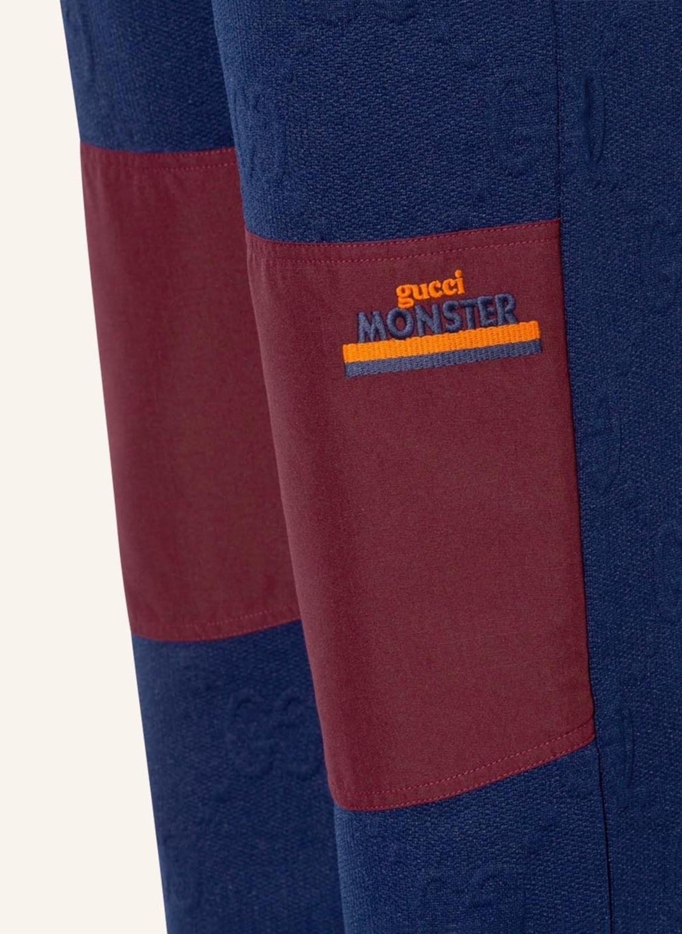 GUCCI Spodnie dresowe, Kolor: GRANATOWY/ CIEMNOCZERWONY (Obrazek 3)