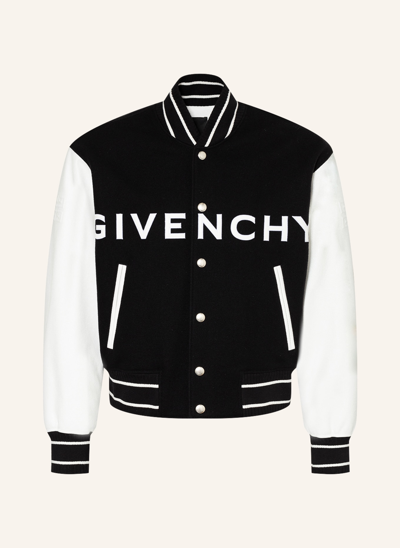 GIVENCHY Bomber jacket, Color: BLACK/ WHITE (Image 1)