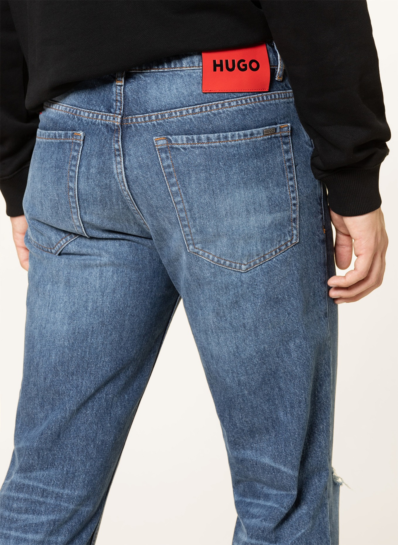 HUGO Jeans Tapered fit, Color: 420 MEDIUM BLUE (Image 5)