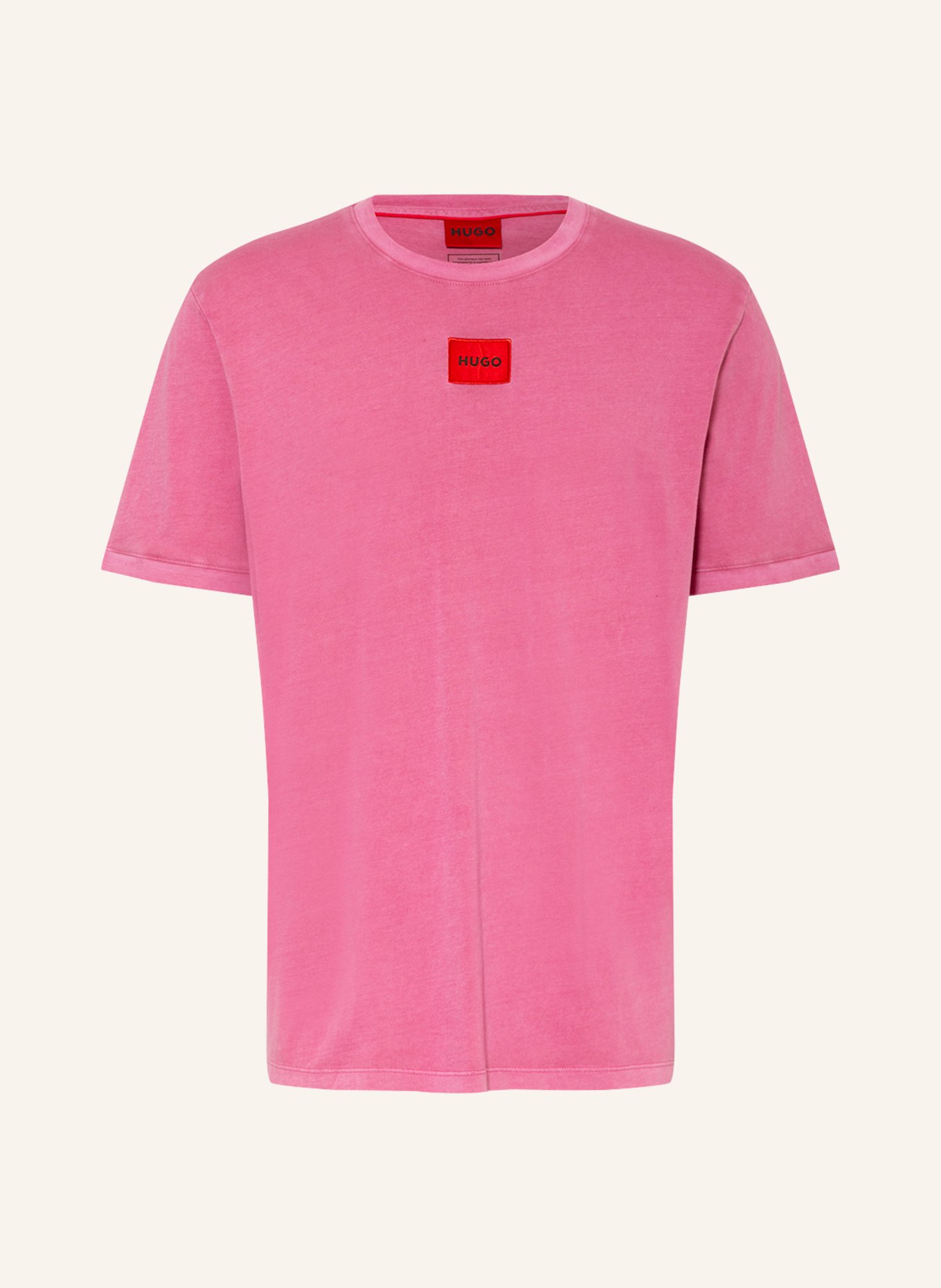 HUGO T-shirt DIRAGOLINO, Kolor: FUKSJA (Obrazek 1)