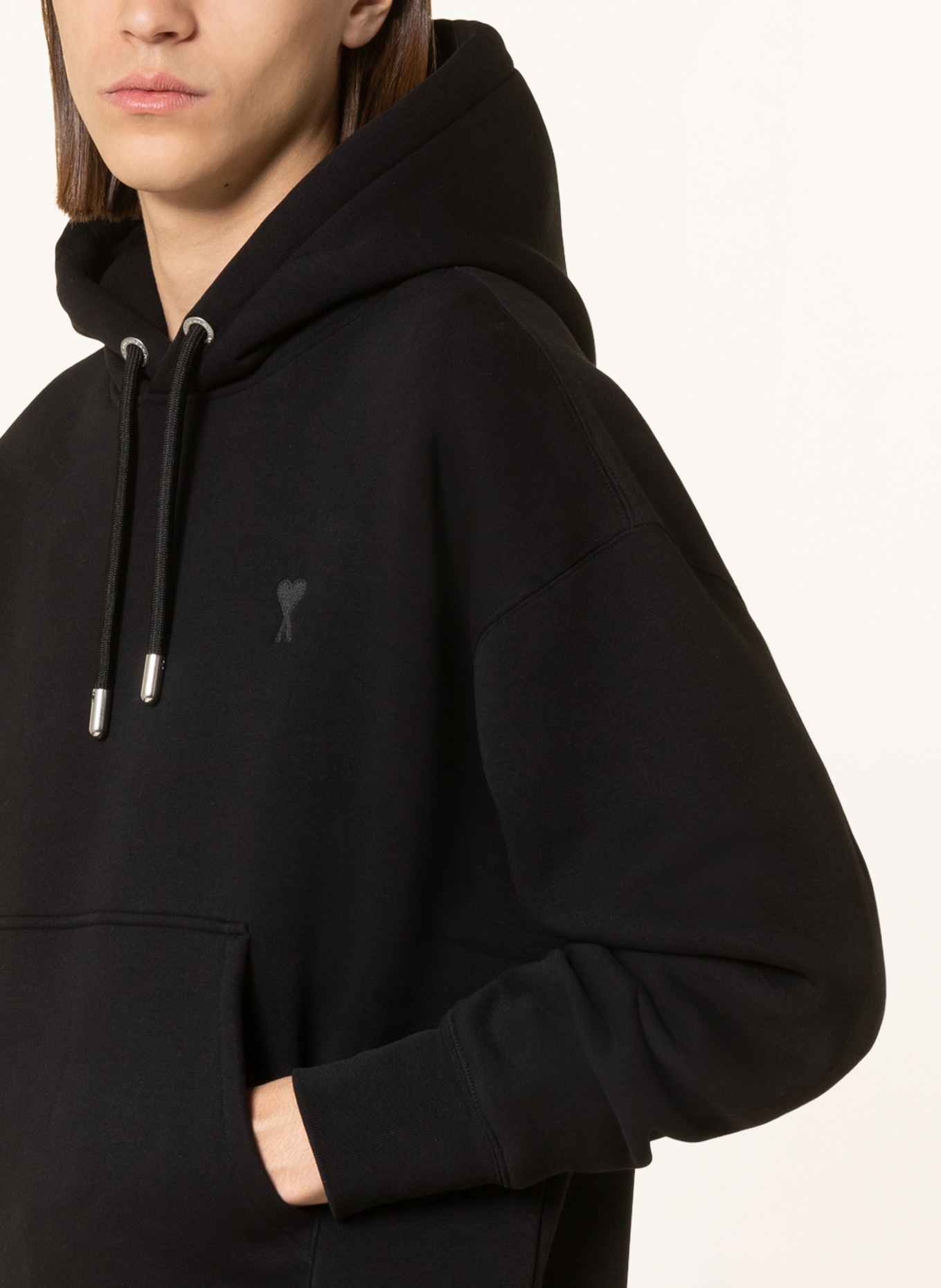 AMI PARIS Oversized hoodie, Color: BLACK (Image 5)