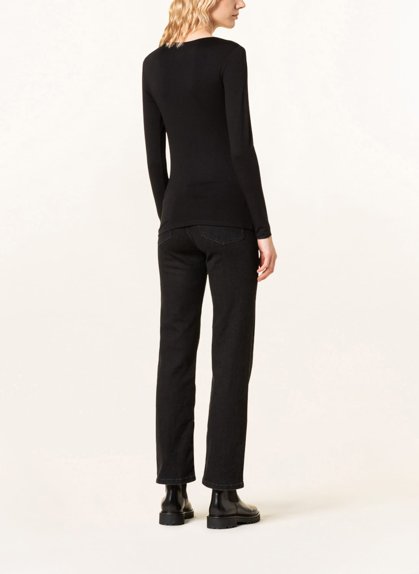 MAJESTIC FILATURES Longsleeve: SCHWARZ