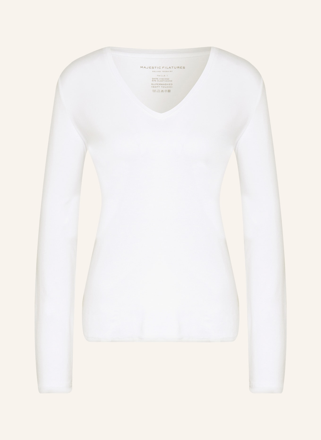 MAJESTIC FILATURES Long sleeve shirt, Color: WHITE(Image null)