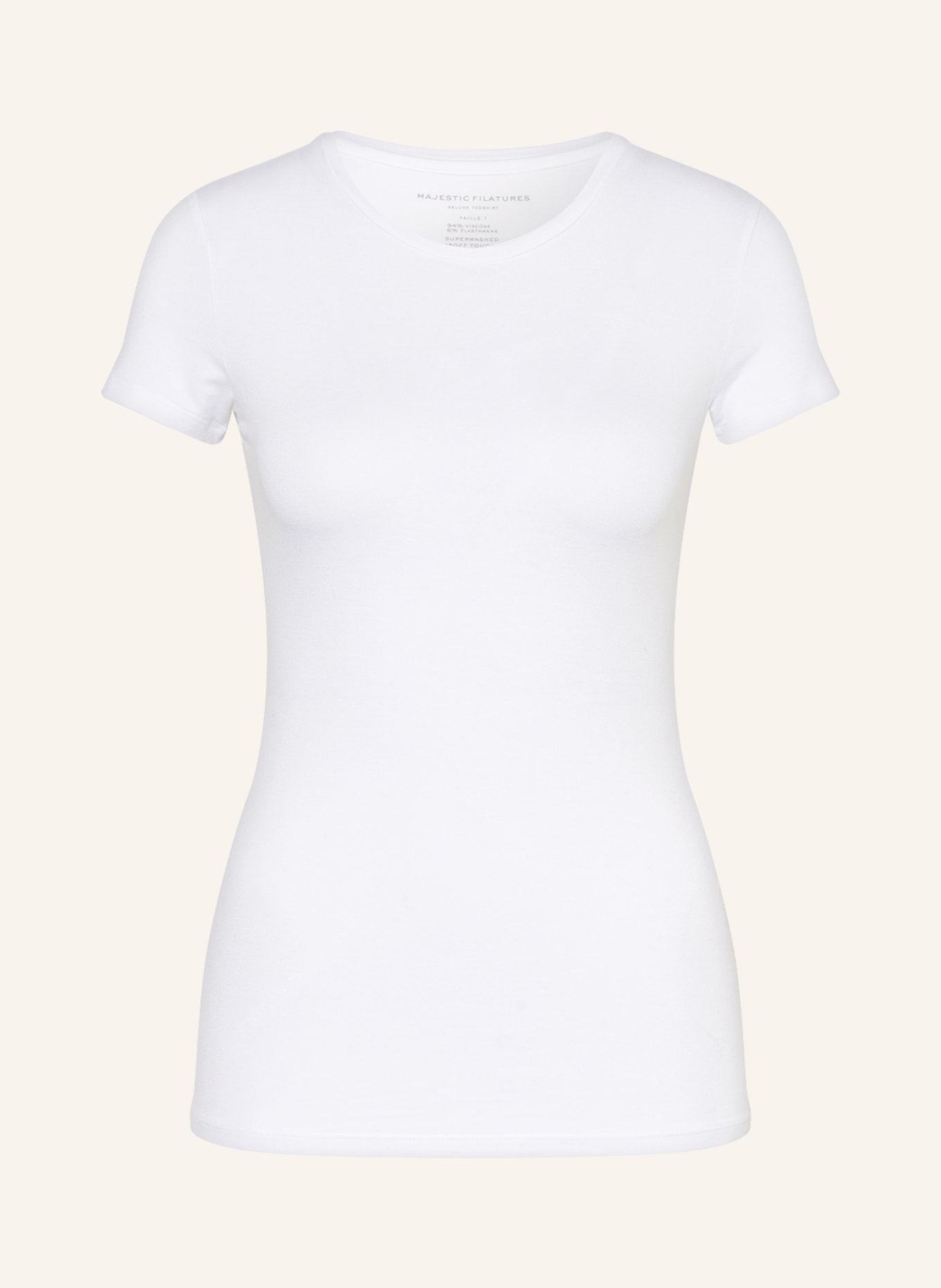 MAJESTIC FILATURES T-shirt, Color: WHITE (Image 1)