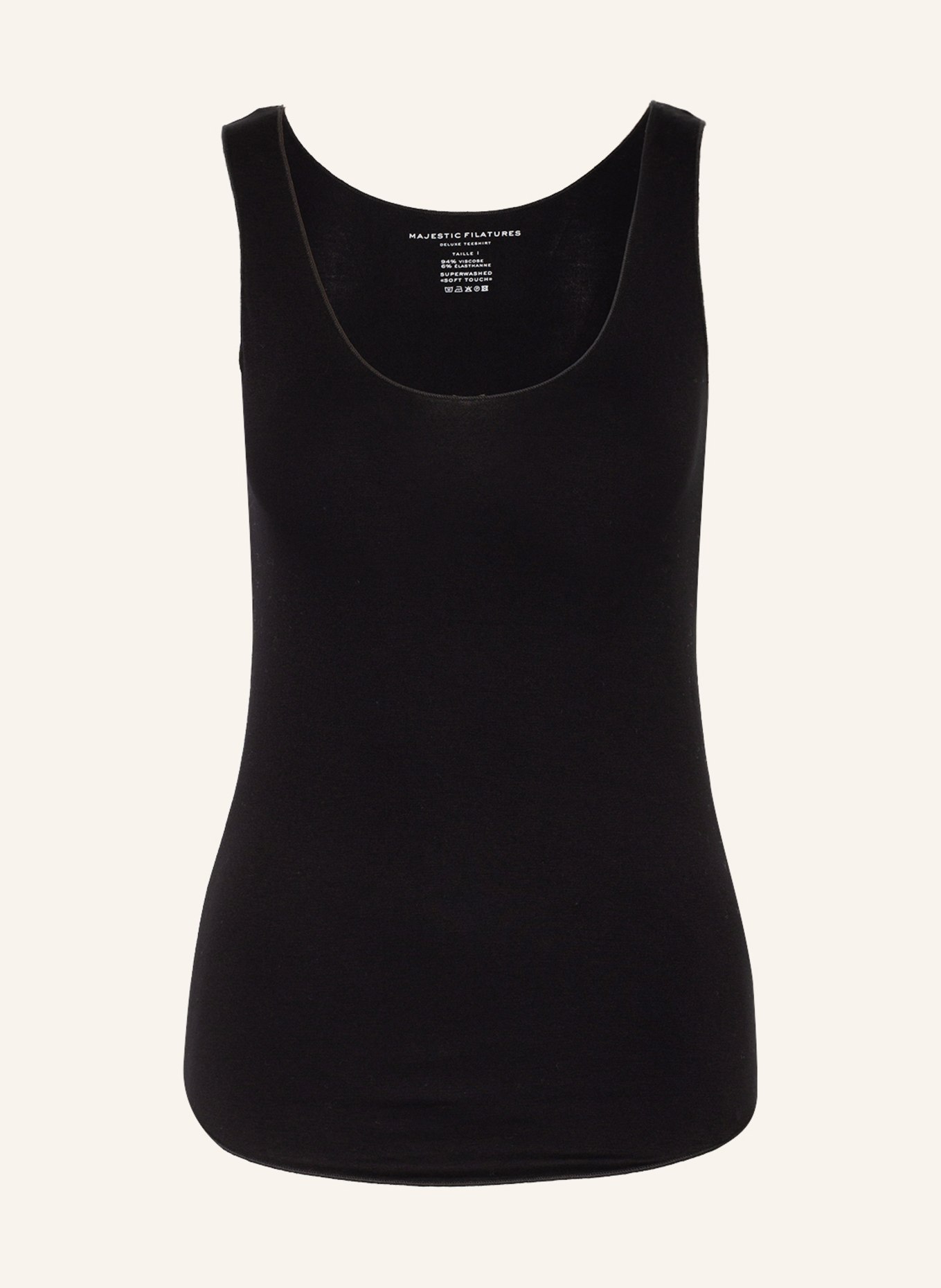 MAJESTIC FILATURES Top, Color: BLACK (Image 1)