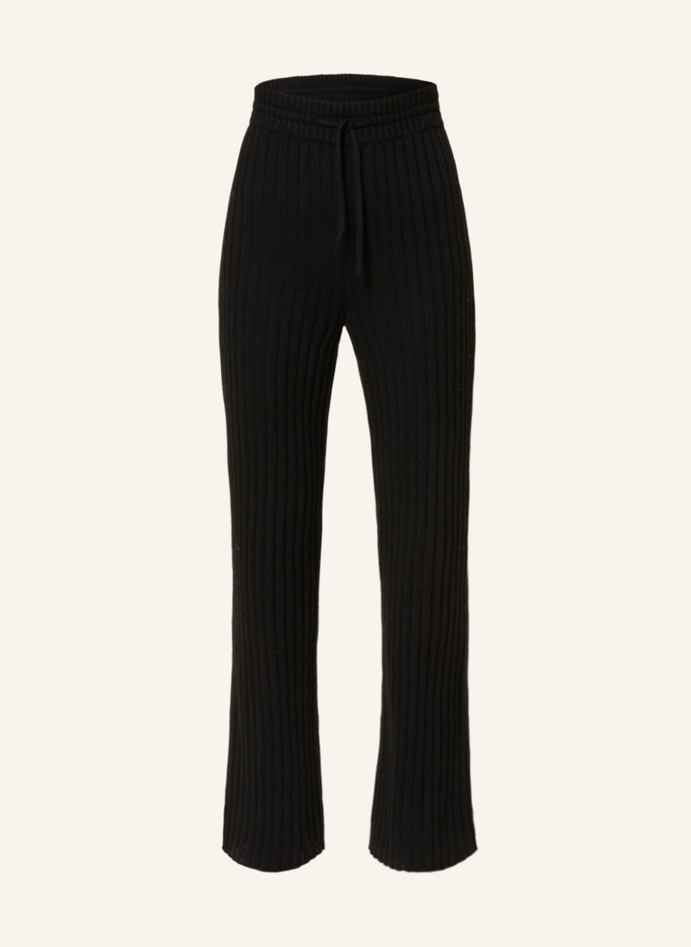 FTC CASHMERE Knit trousers with cashmere , Color: BLACK (Image 1)