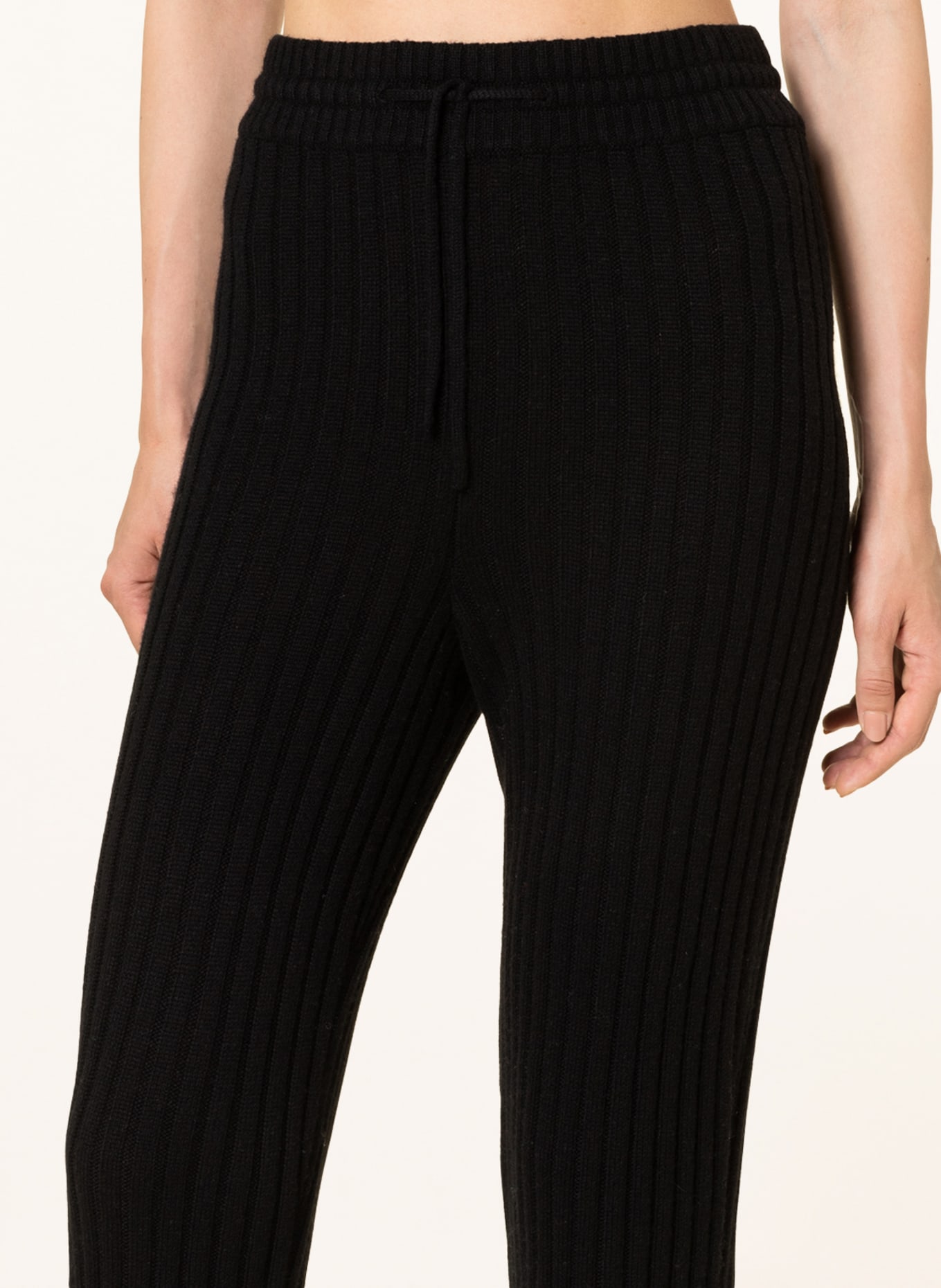 FTC CASHMERE Knit trousers with cashmere , Color: BLACK (Image 5)