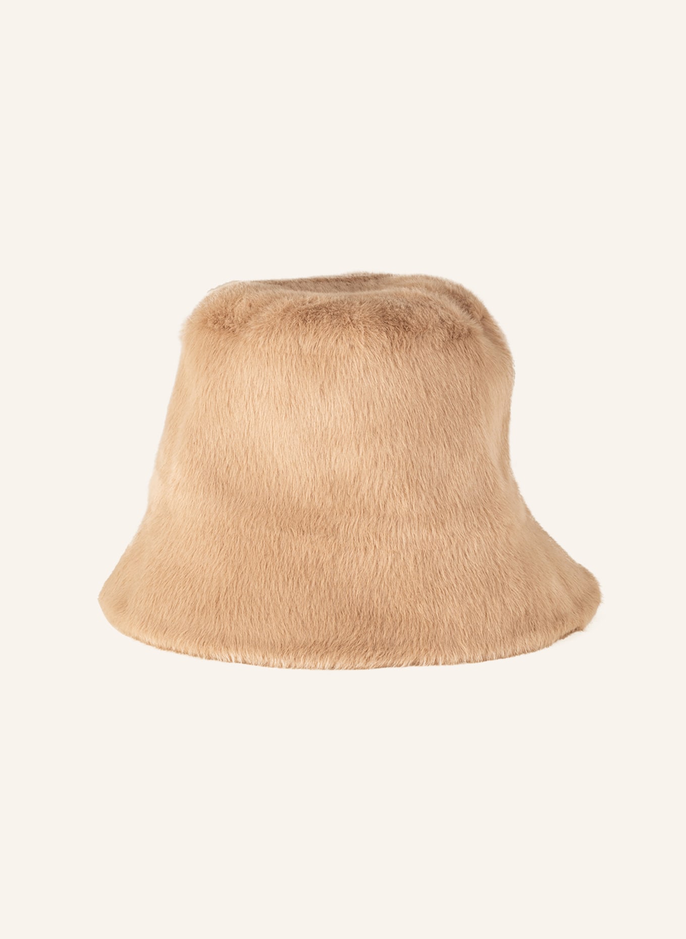 pride TO  BE Bucket hat MIMI in faux fur , Color: LIGHT BROWN (Image 2)