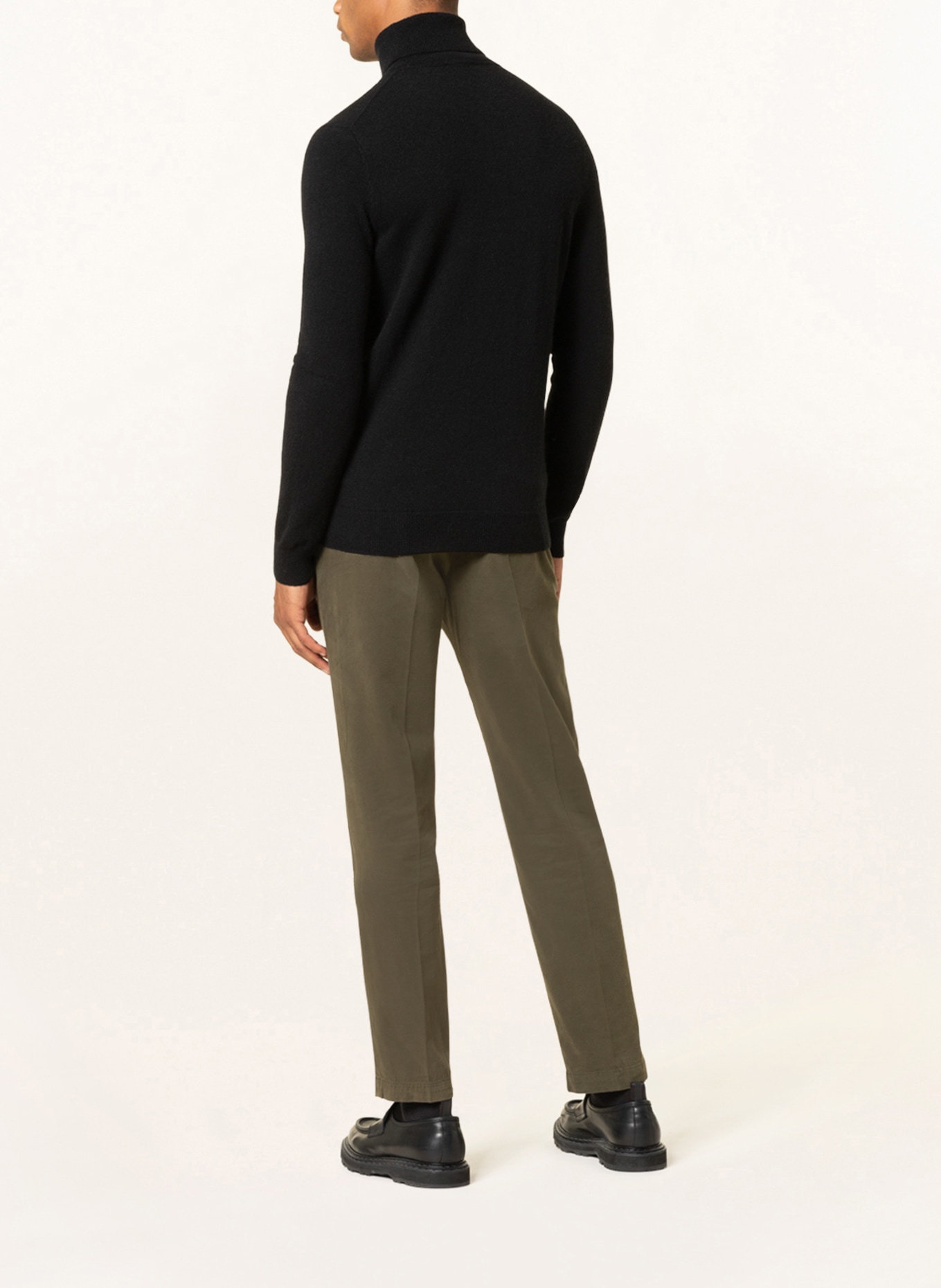 FTC CASHMERE Turtleneck sweater in cashmere, Color: BLACK (Image 3)
