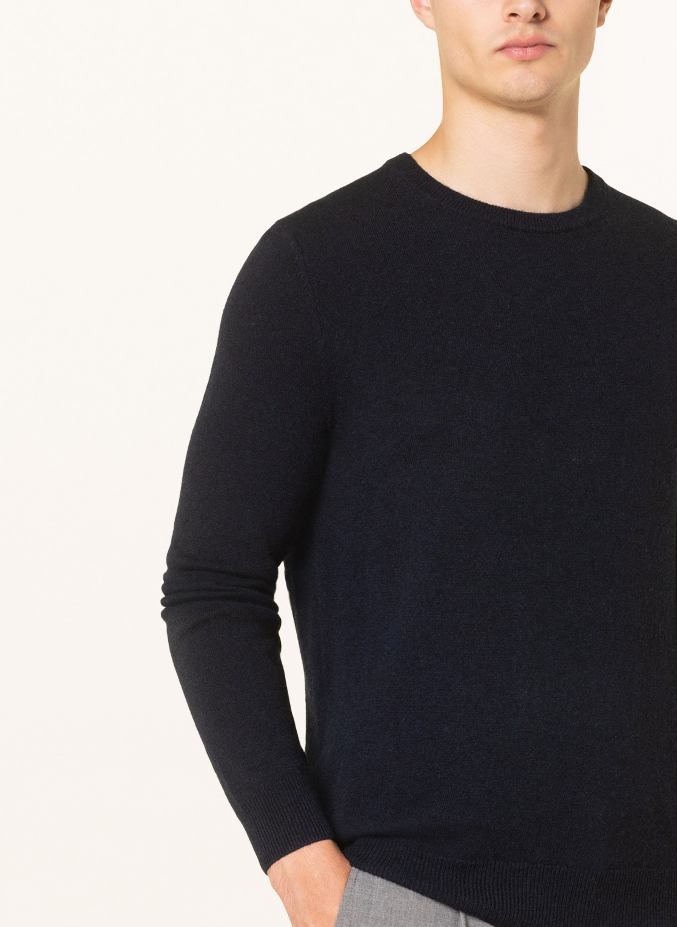 FTC CASHMERE Cashmere-Pullover: DUNKELBLAU