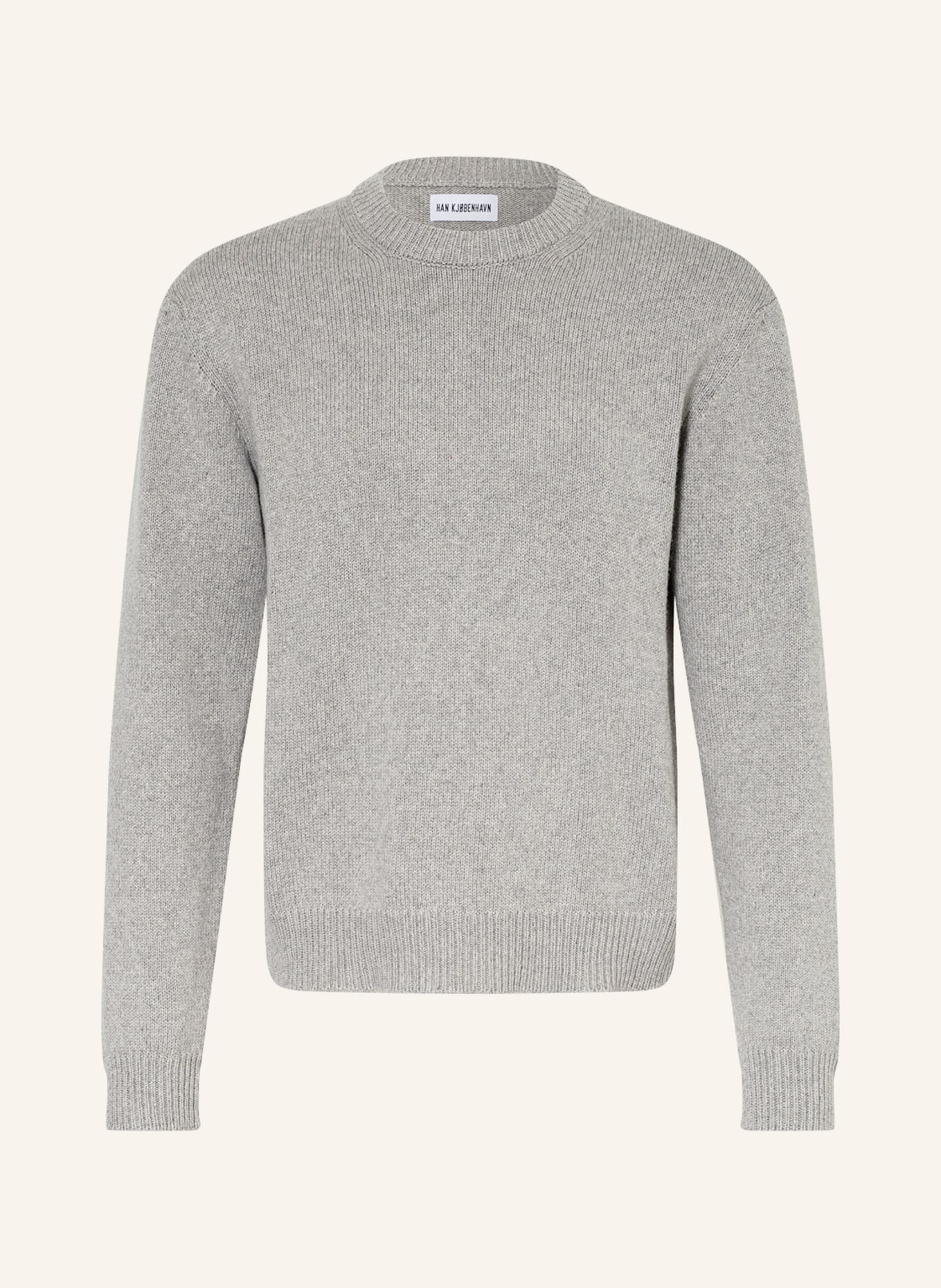 HAN KJØBENHAVN Sweater with cashmere , Color: LIGHT GRAY (Image 1)