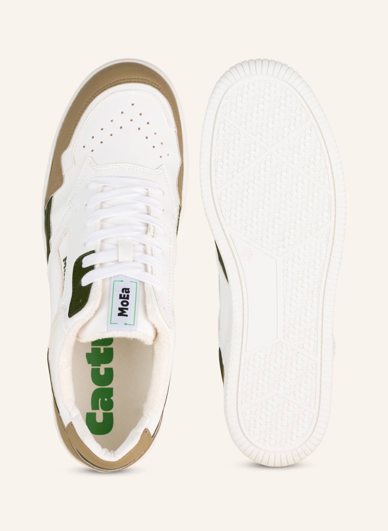 MoEa Sneakers CACTUS, Color: WHITE (Image 5)